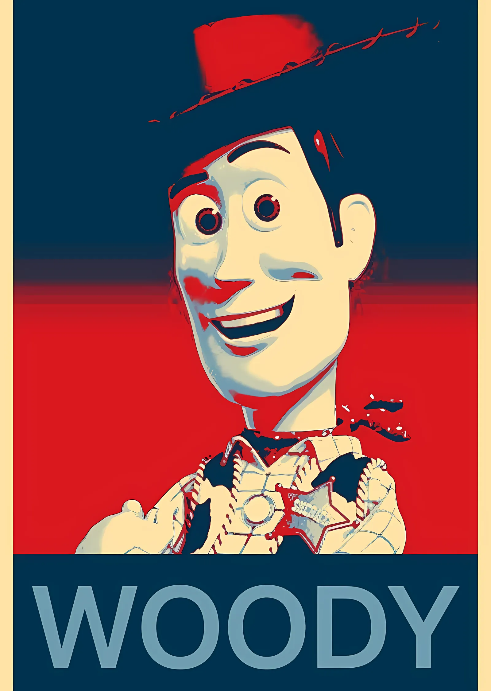 Toy Story - Woody Hope Tarzı metal tablo