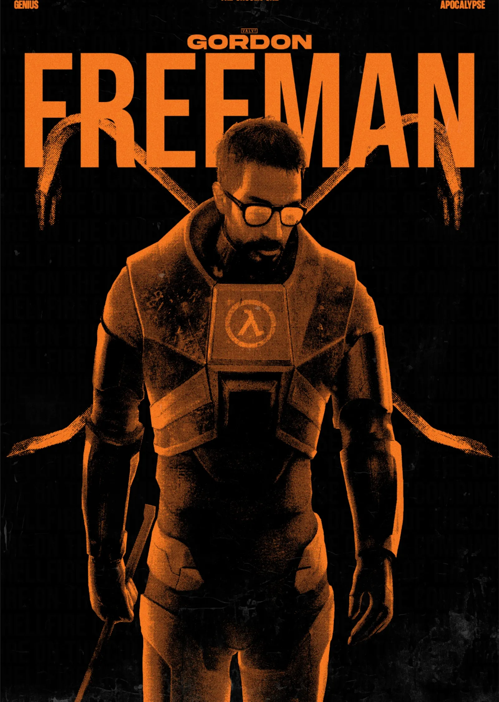 Gordon Freeman metal tablo
