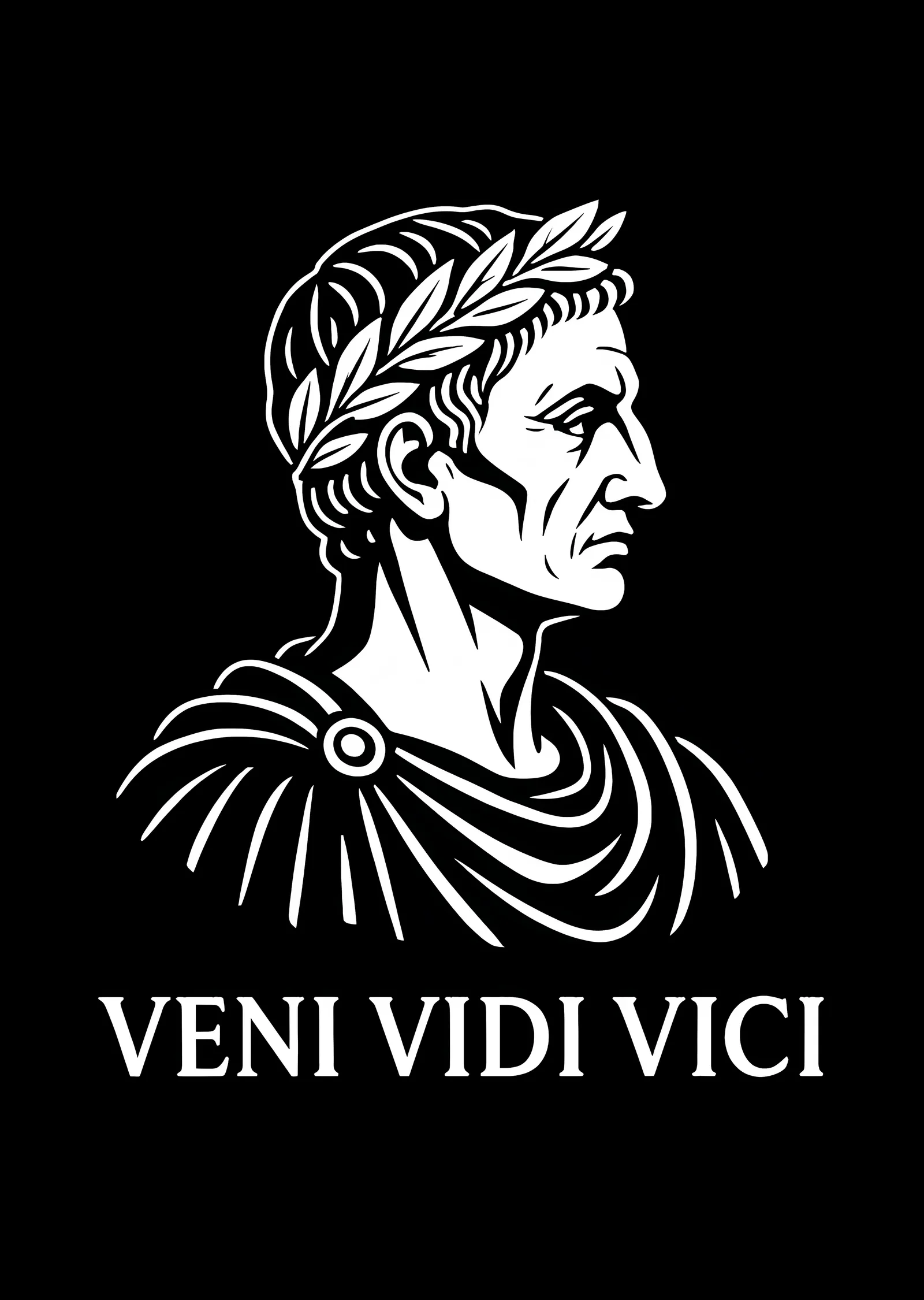 Gaius Julius Caesar: Veni Vidi Vici metal tablo