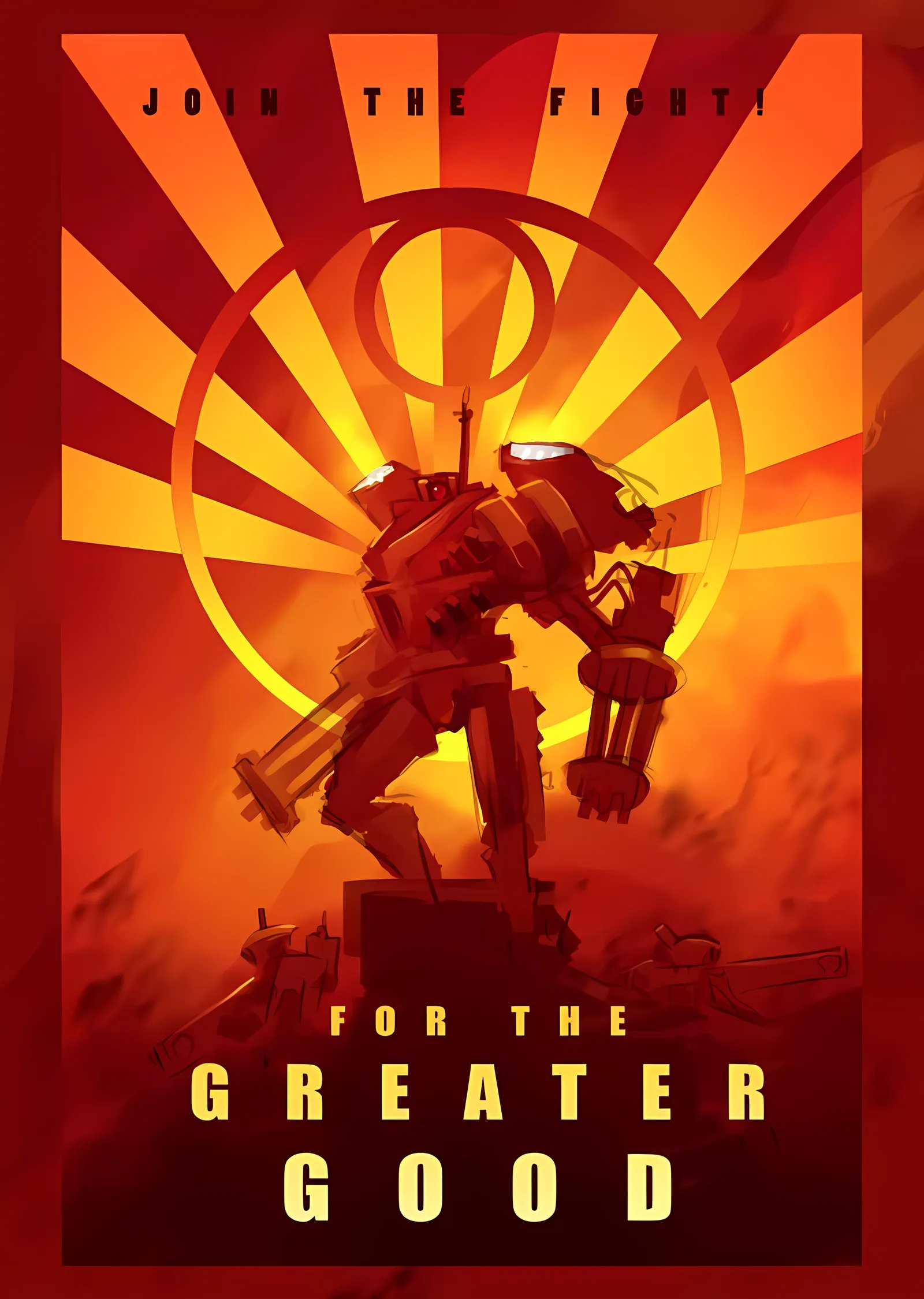 Fallout: Liberty Prime metal tablo