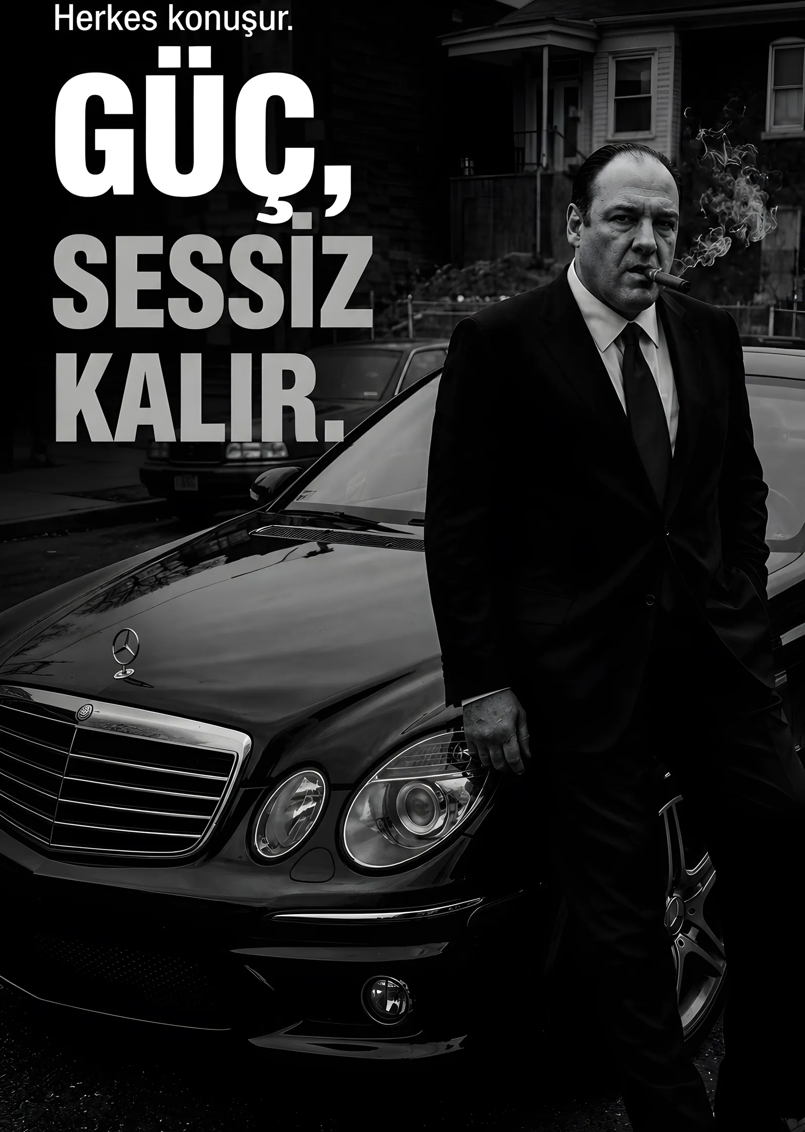 The Sopranos: Güç Sessiz Kalır metal tablo