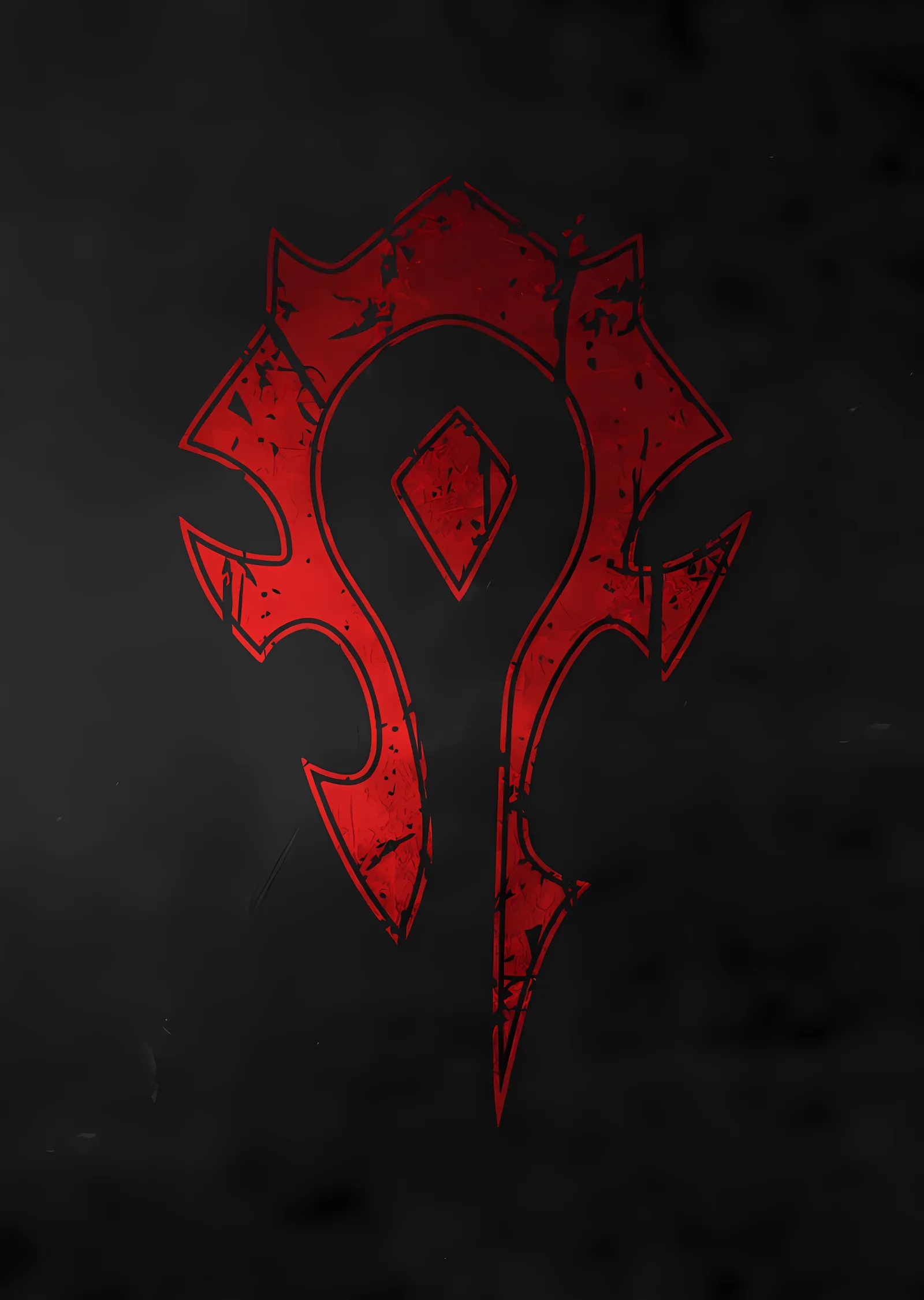 Horde Amblemi - Kızıl metal tablo