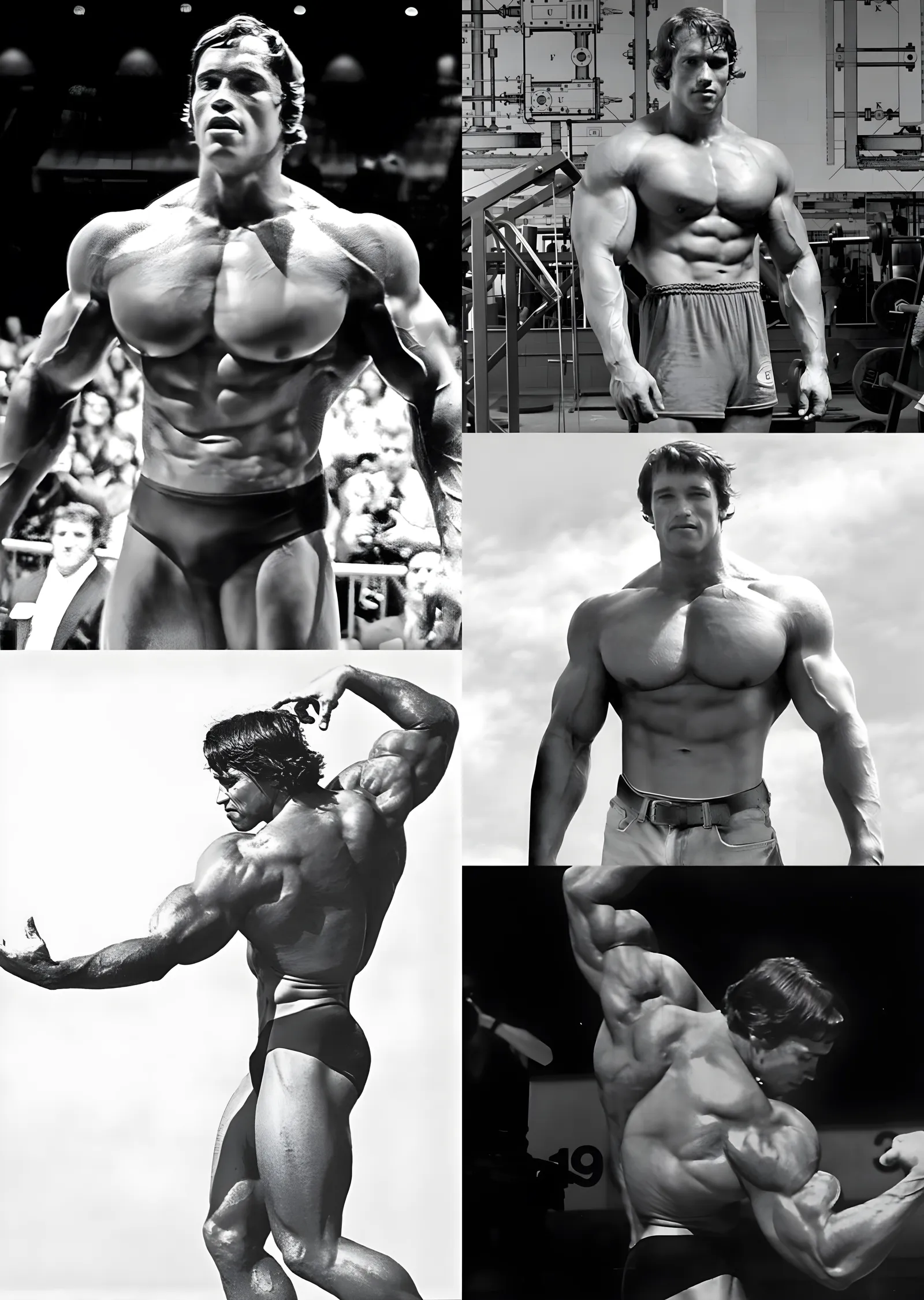 Arnold Schwarzenegger: Kariyer Panosu metal tablo