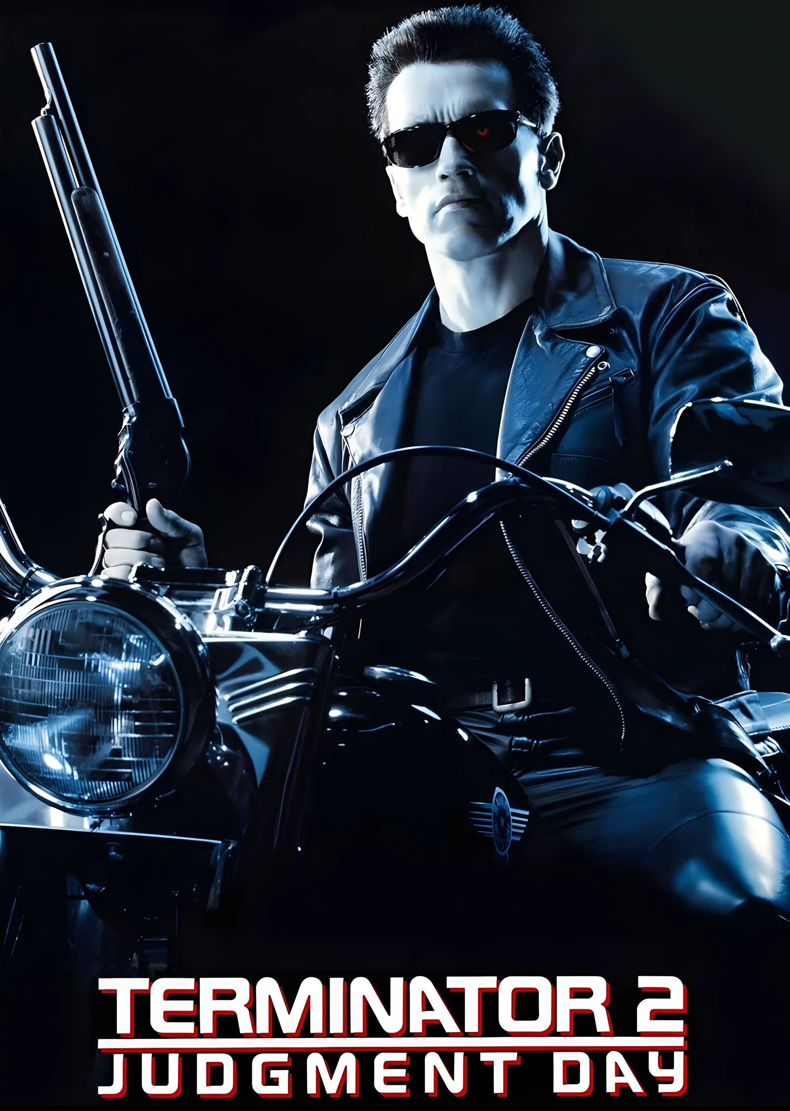 Terminator 2 - Arnold Schwarzenegger: Motosiklet metal tablo