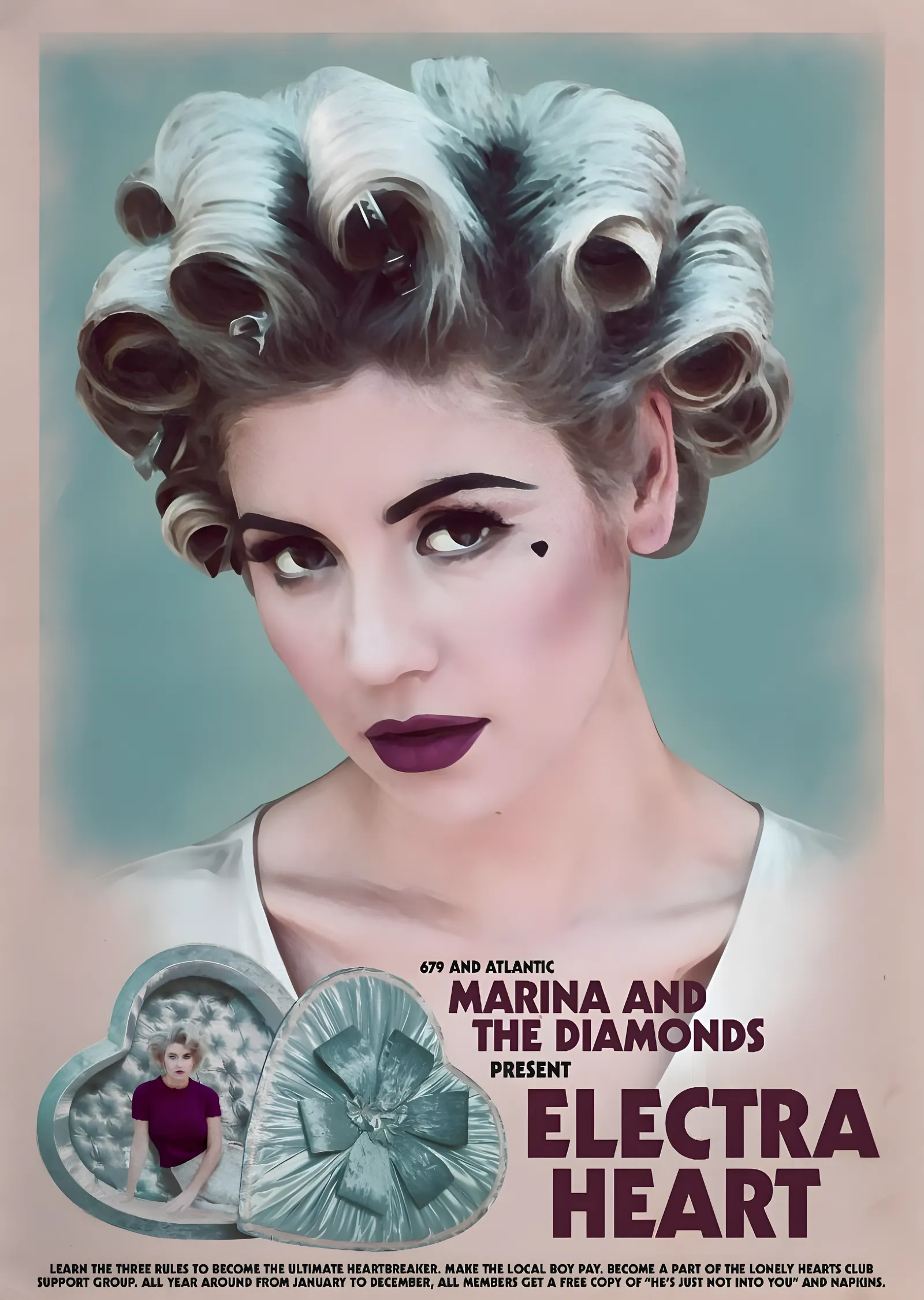 Marina and the Diamonds - Electra Heart Tanıtım Afişi metal tablo