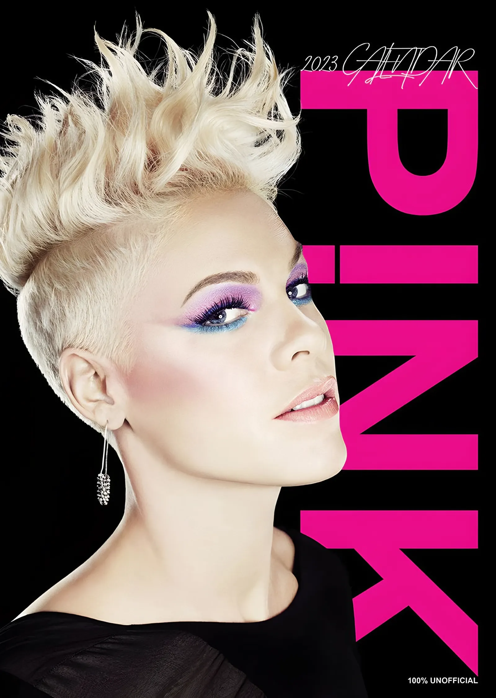 Pink - Dergi Kapağı Portresi metal tablo