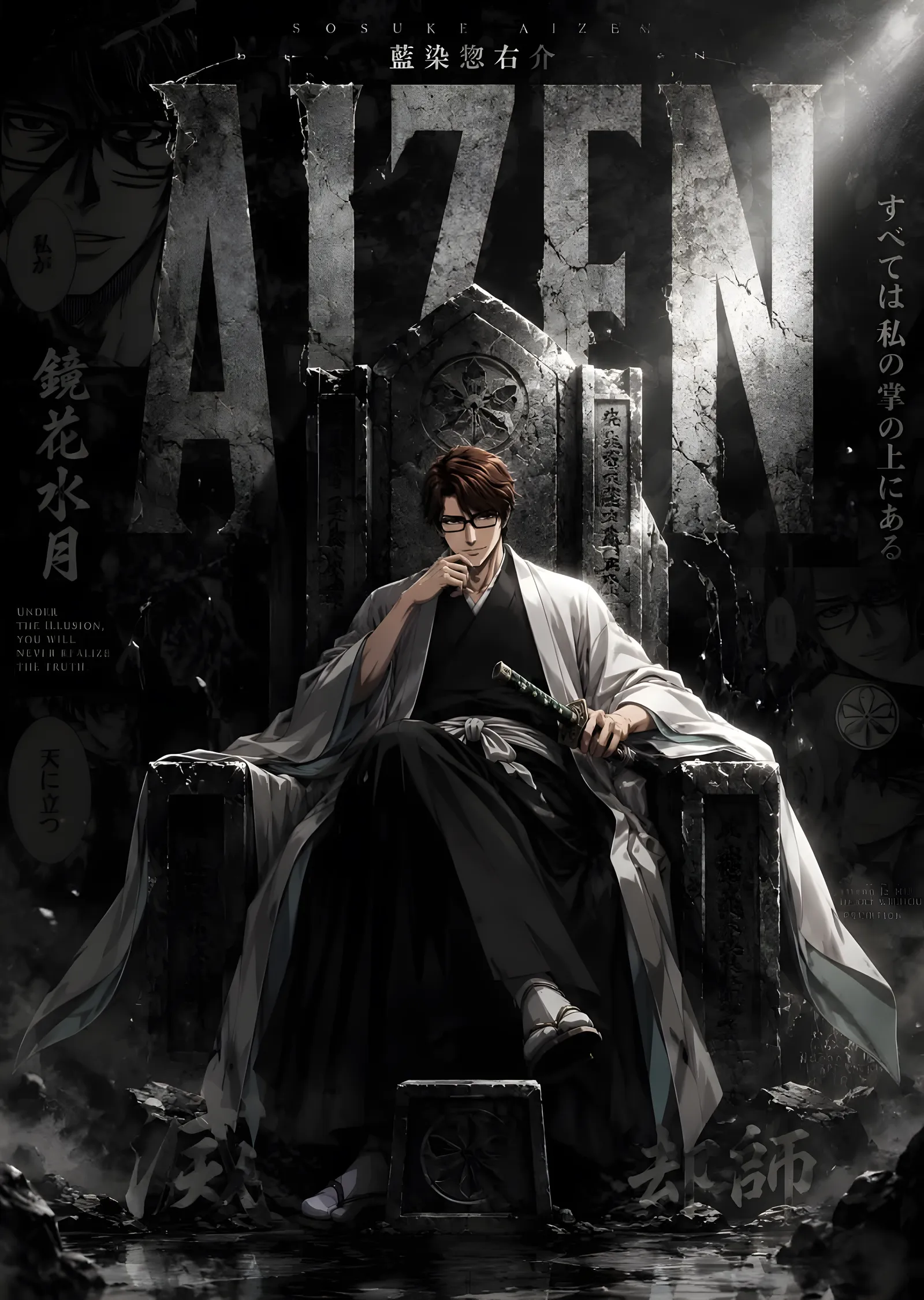 Aizen - Harabede Taht metal tablo
