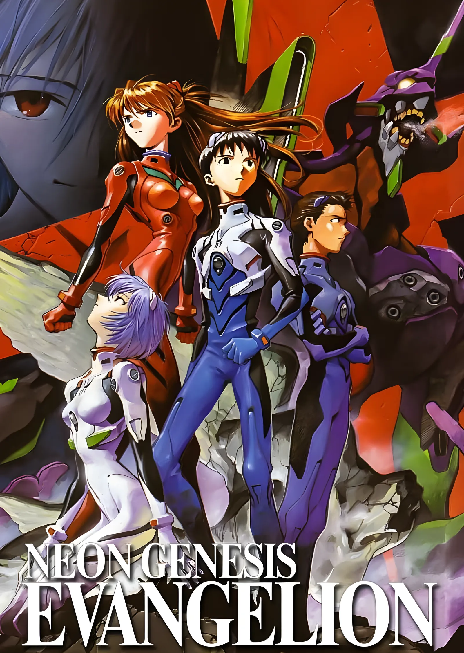 Neon Genesis Evangelion - Pilotlar ve Mechalar metal tablo