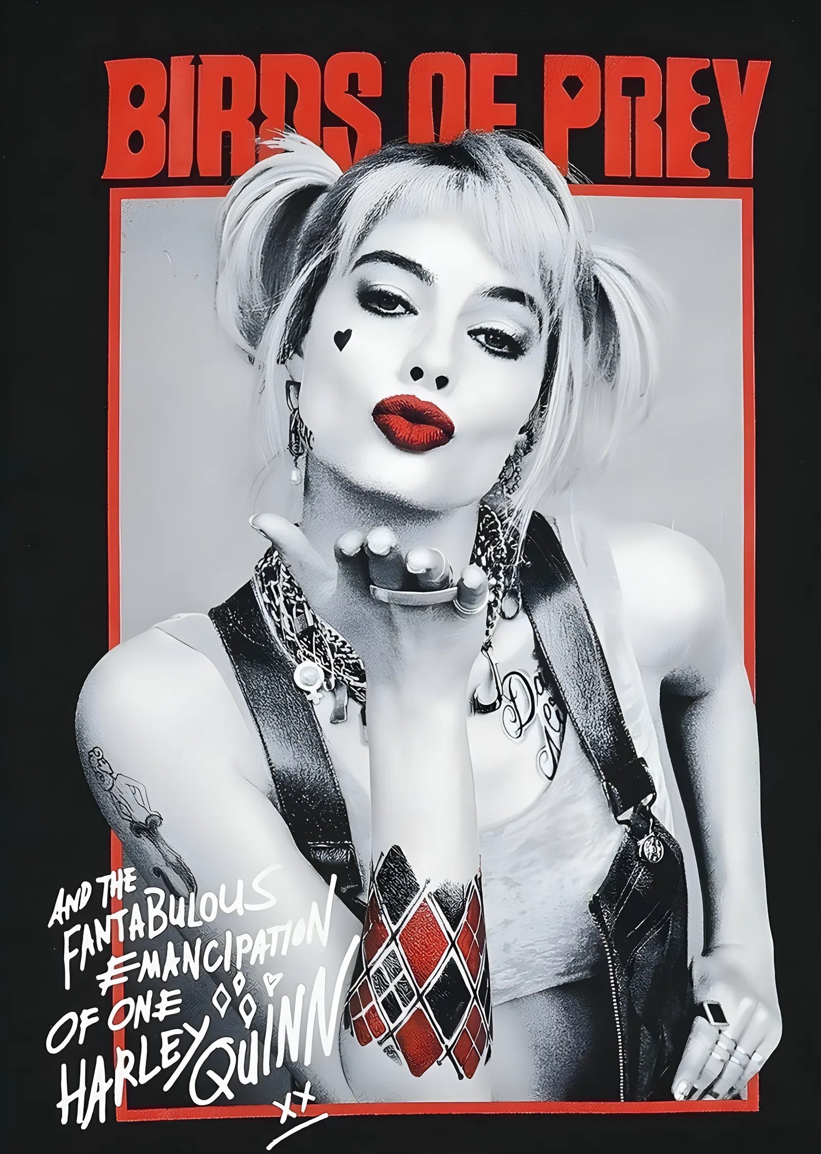 Birds of Prey - Harley Quinn Portresi metal tablo