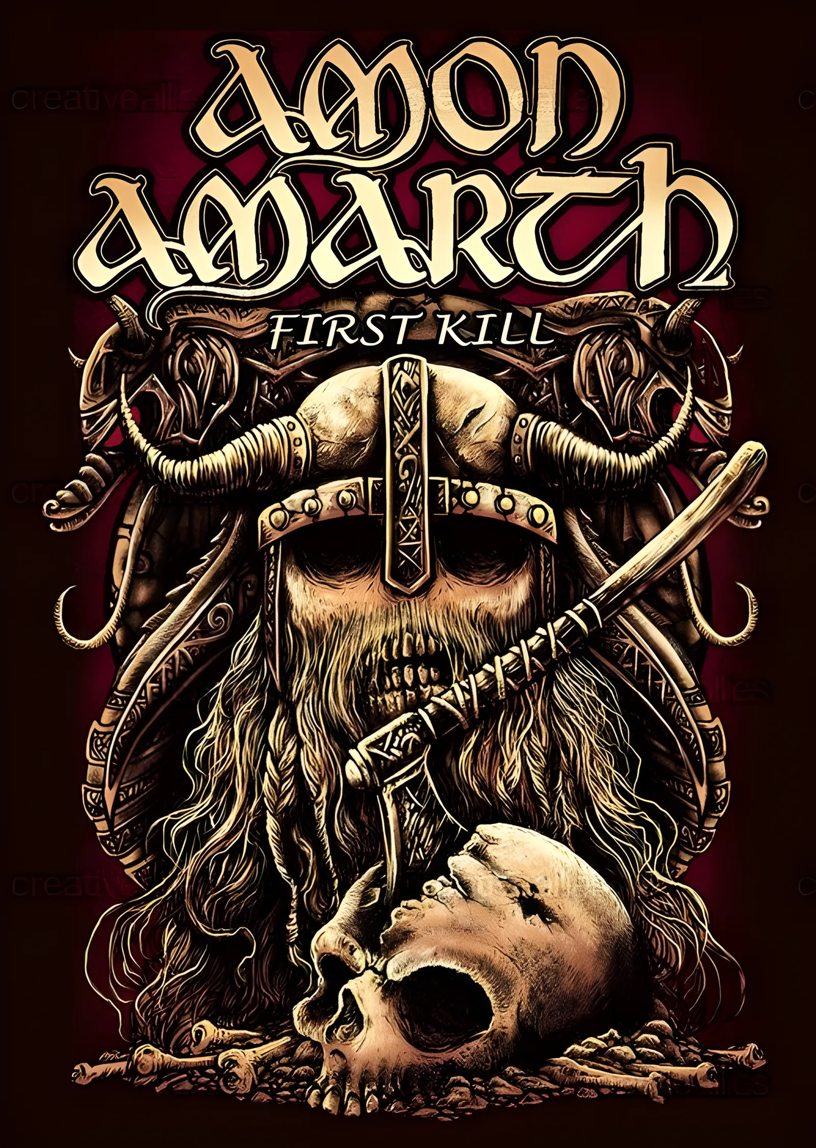 Amon Amarth - First Kill metal tablo