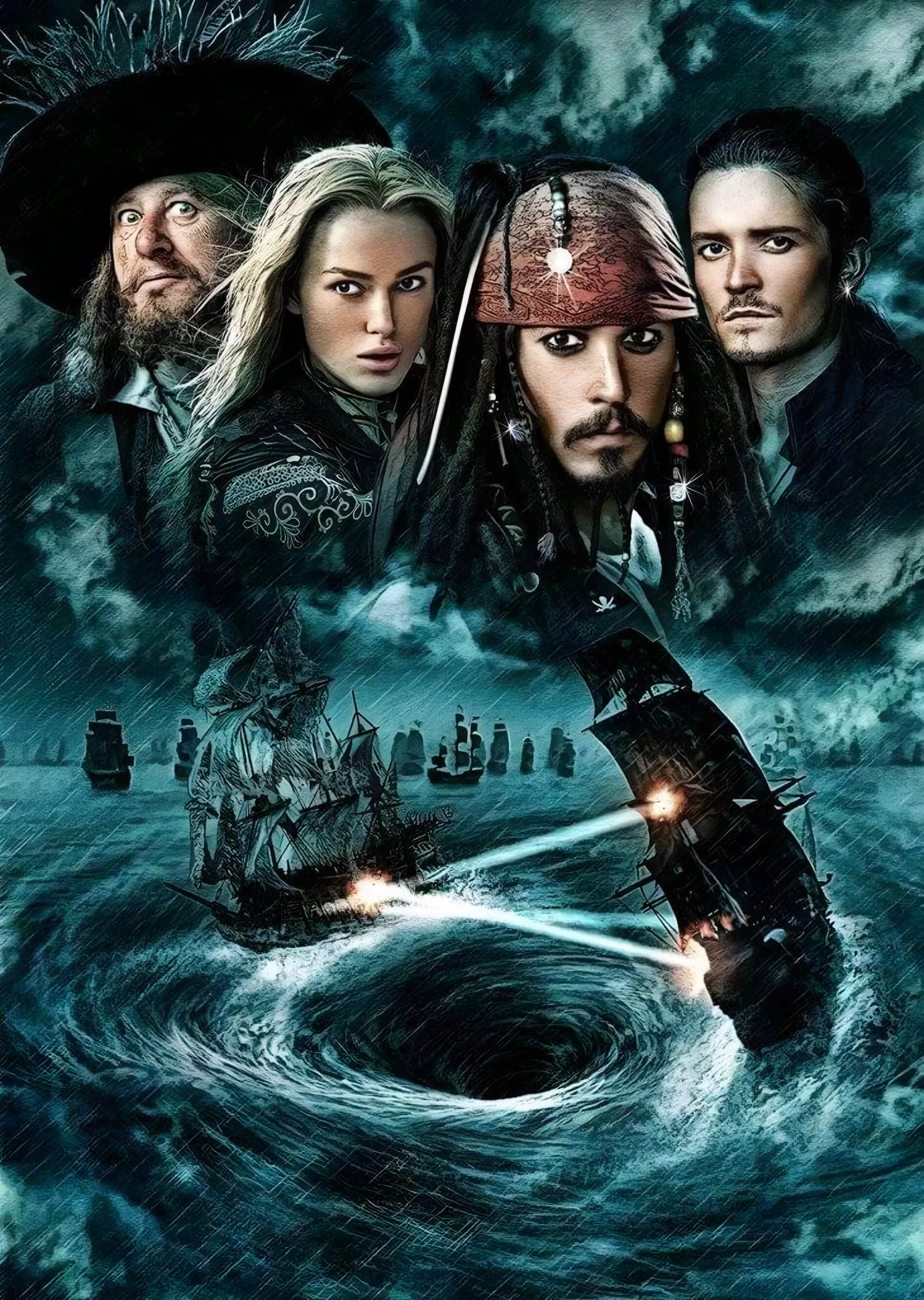 Pirates of the Caribbean Girdap Savaşı metal tablo
