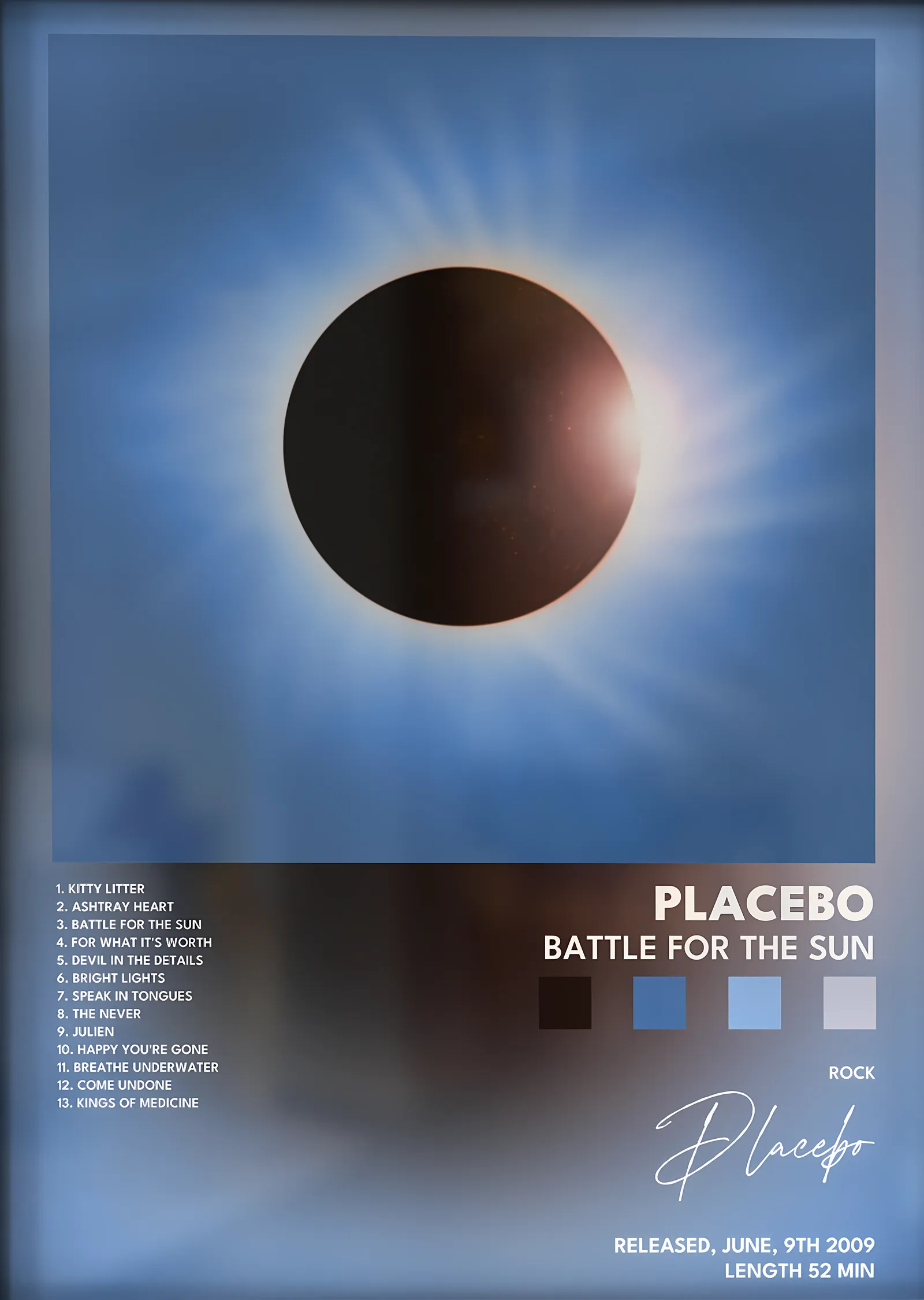 Placebo: Battle for the Sun metal tablo