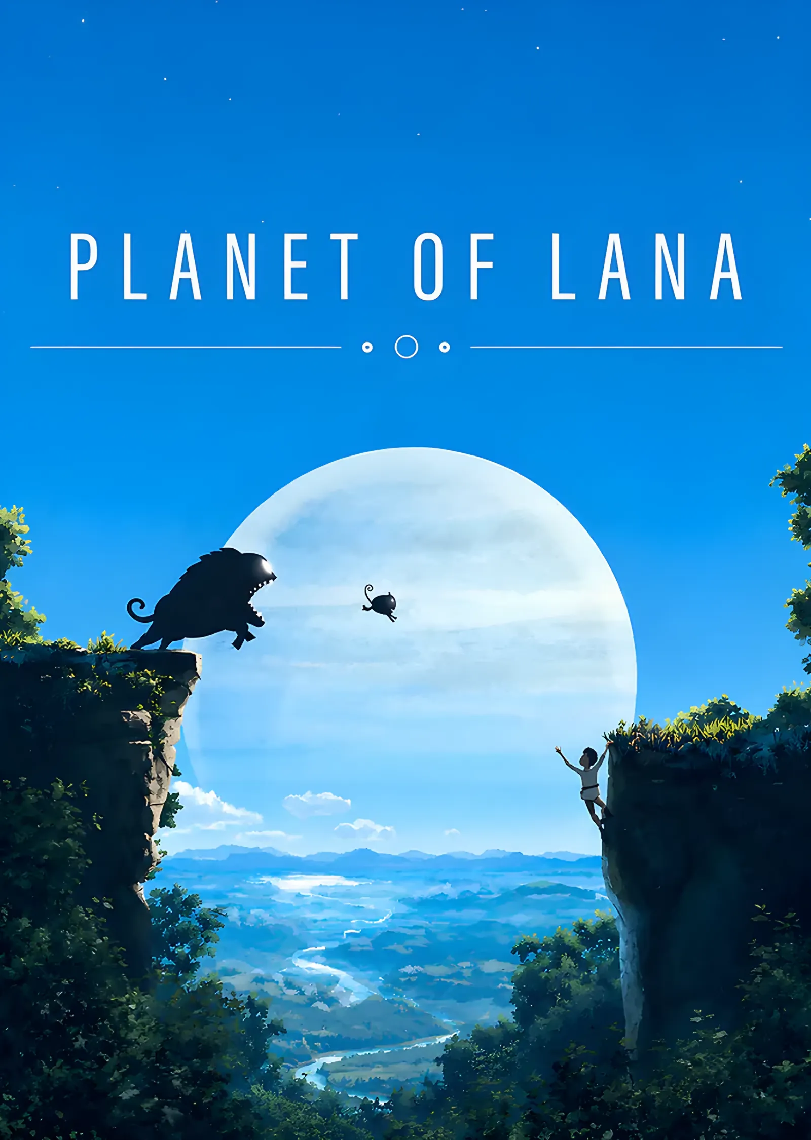 Planet of Lana: Mavi Gezegenin Önünde Kayalık metal tablo