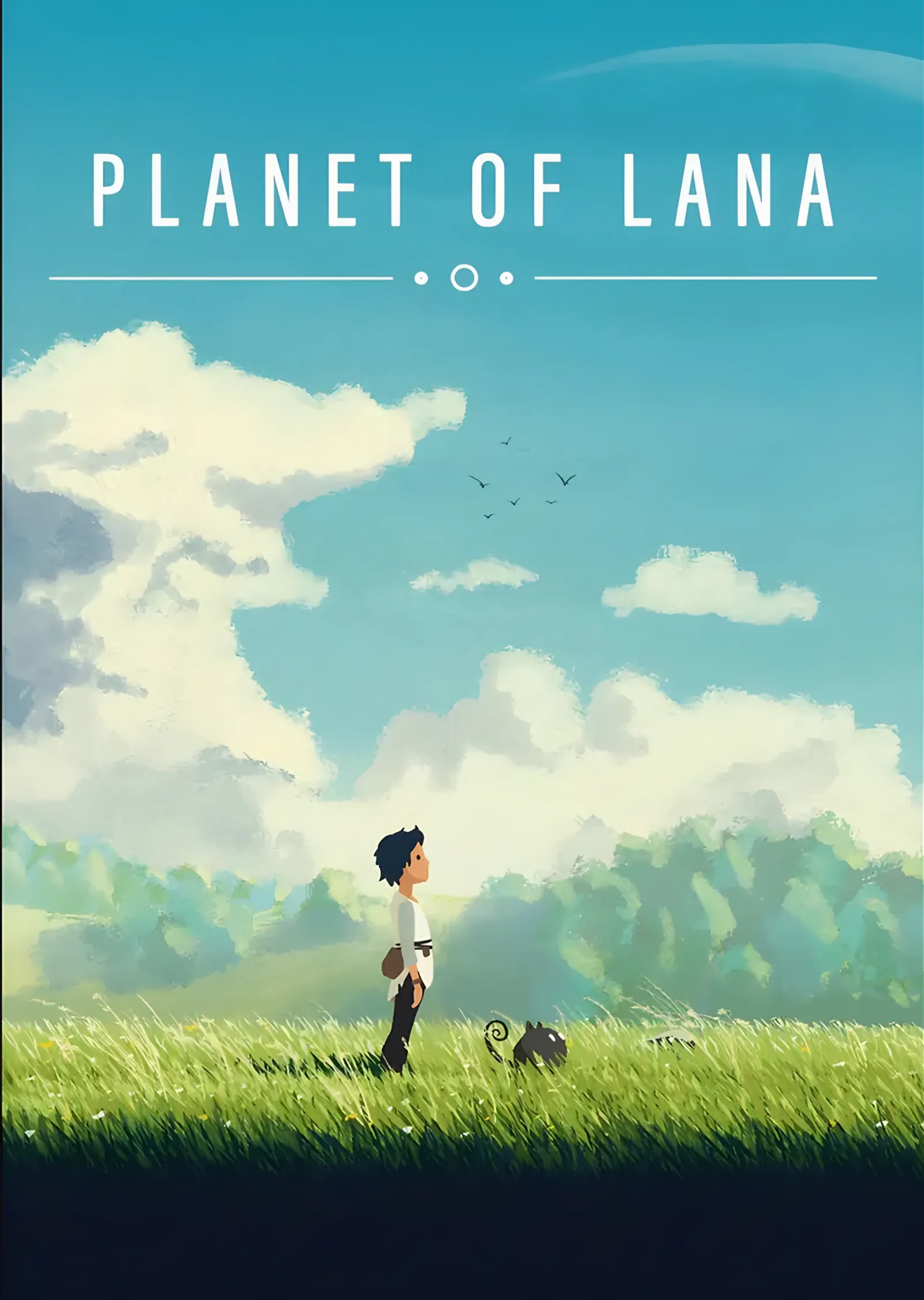 Planet of Lana: Yeşil Çayırda Çocuk ve Yoldaşı metal tablo