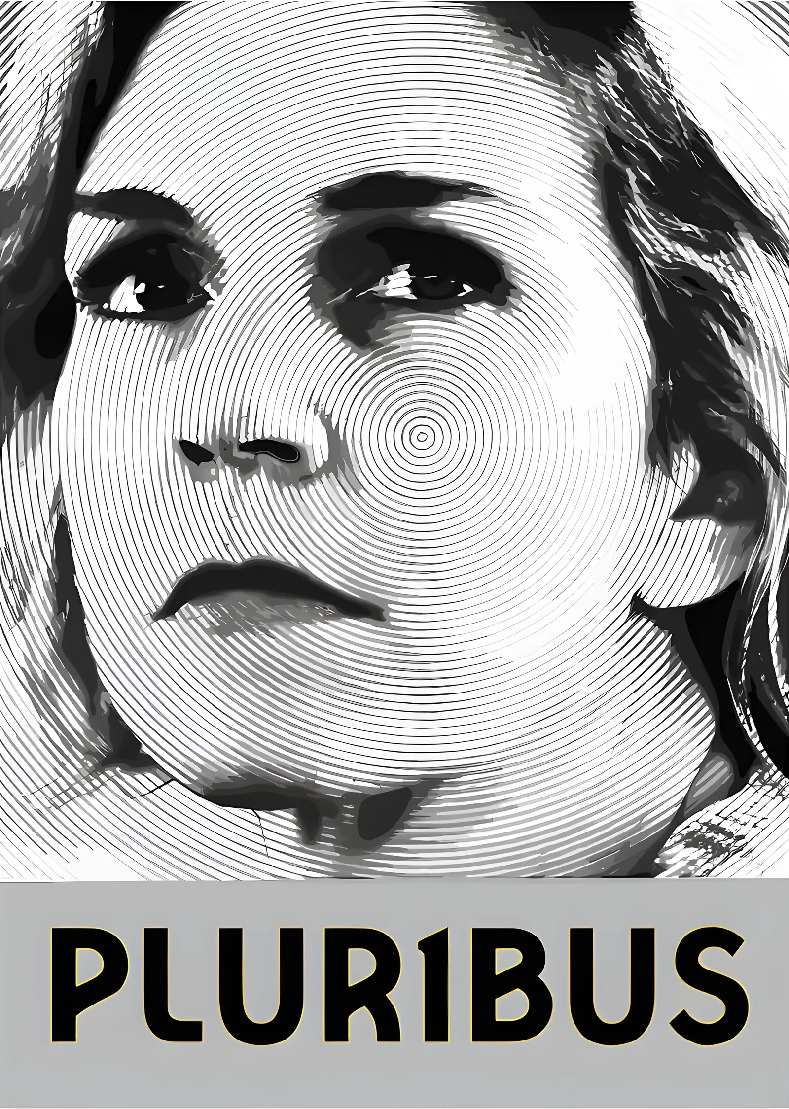 Pluribus - Çizgi Portre metal tablo