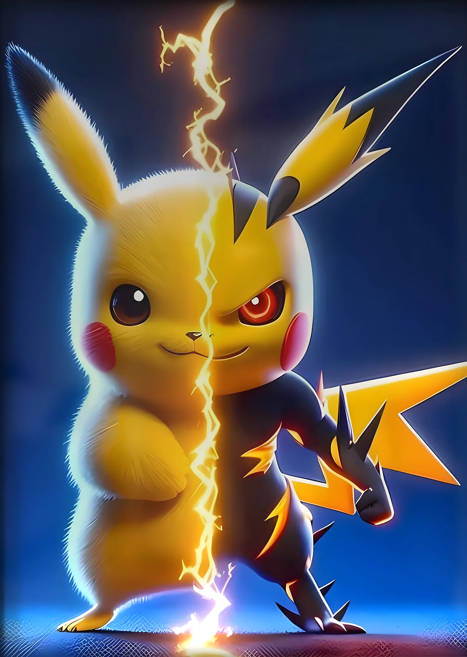 Pokémon: Pikachu (Şimşek) metal tablo