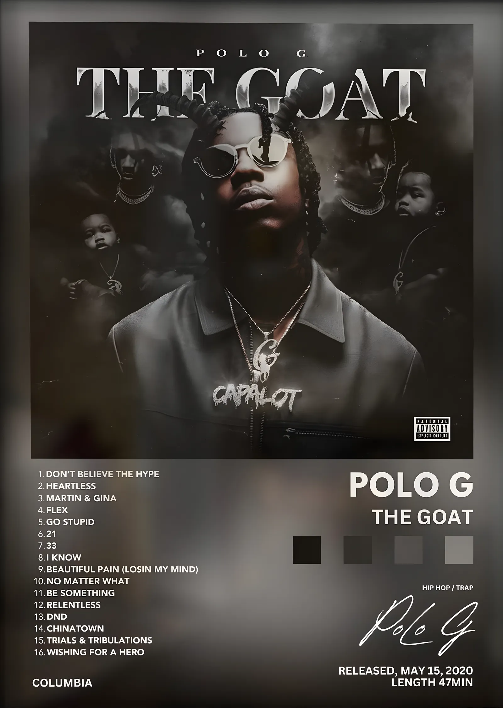 Polo G: The Goat metal tablo