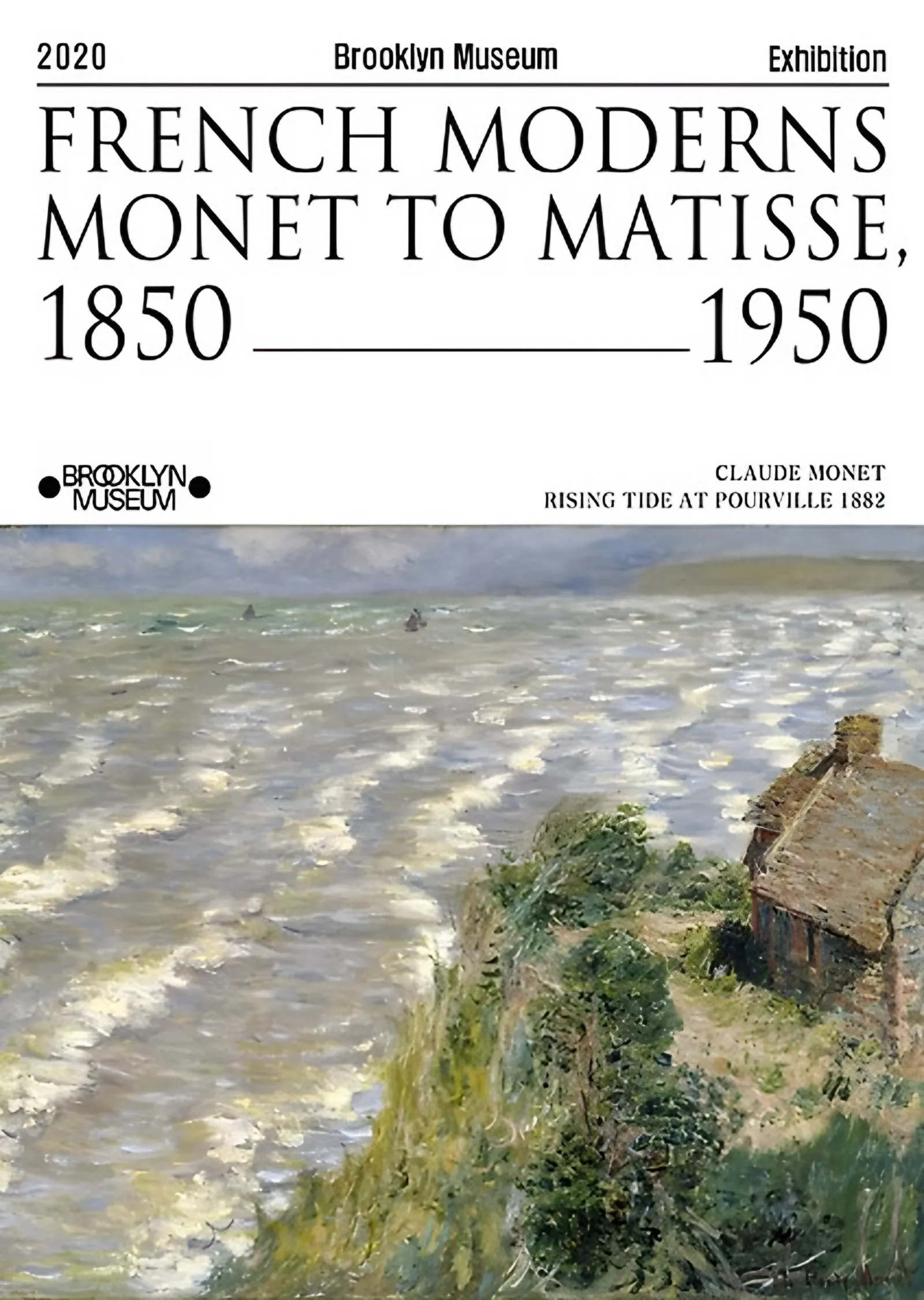 Pourville'de Yükselen Deniz - Claude Monet metal tablo