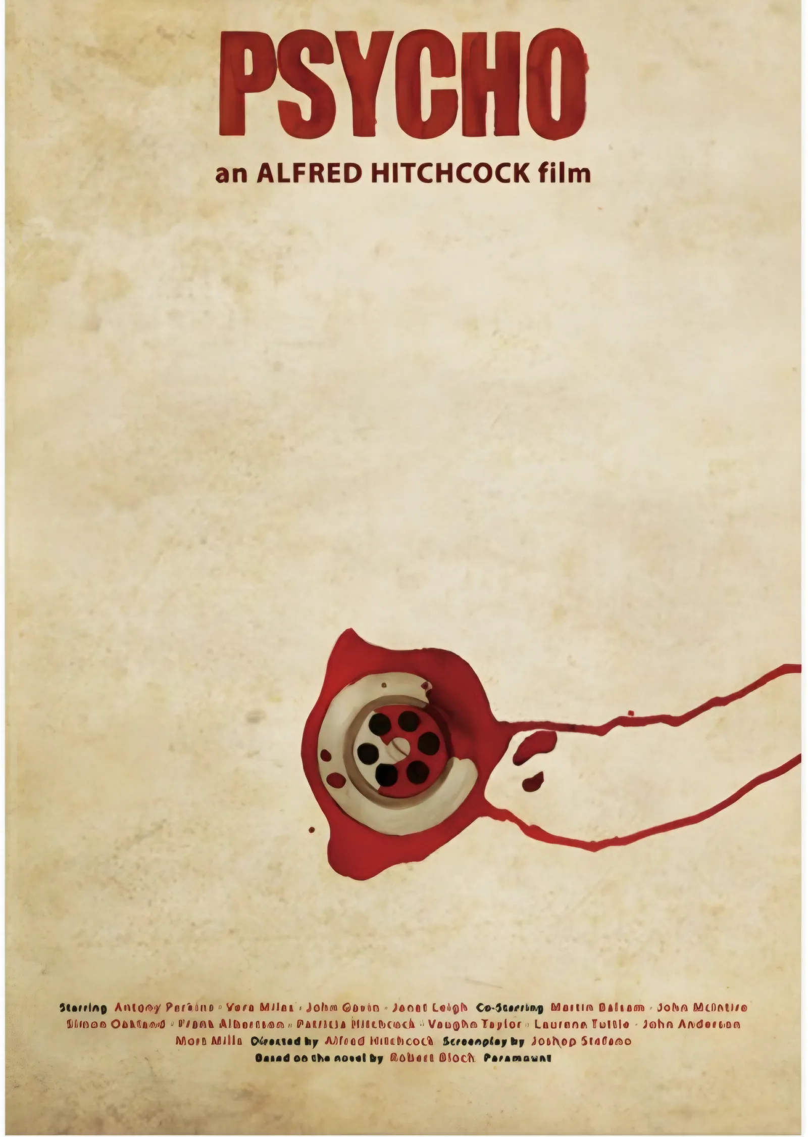 Psycho Minimalist Afiş metal tablo