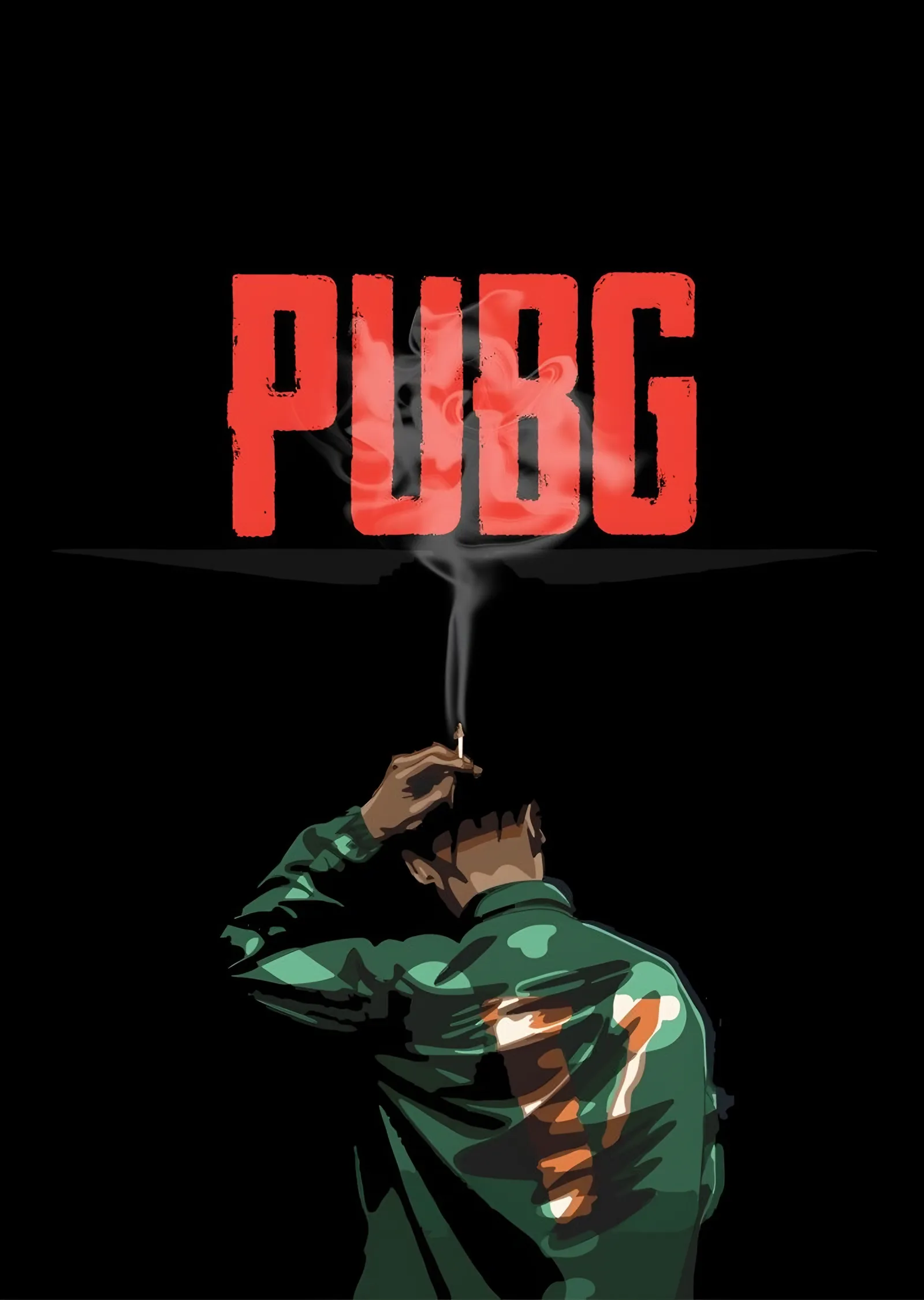 PUBG - Duman Logo metal tablo