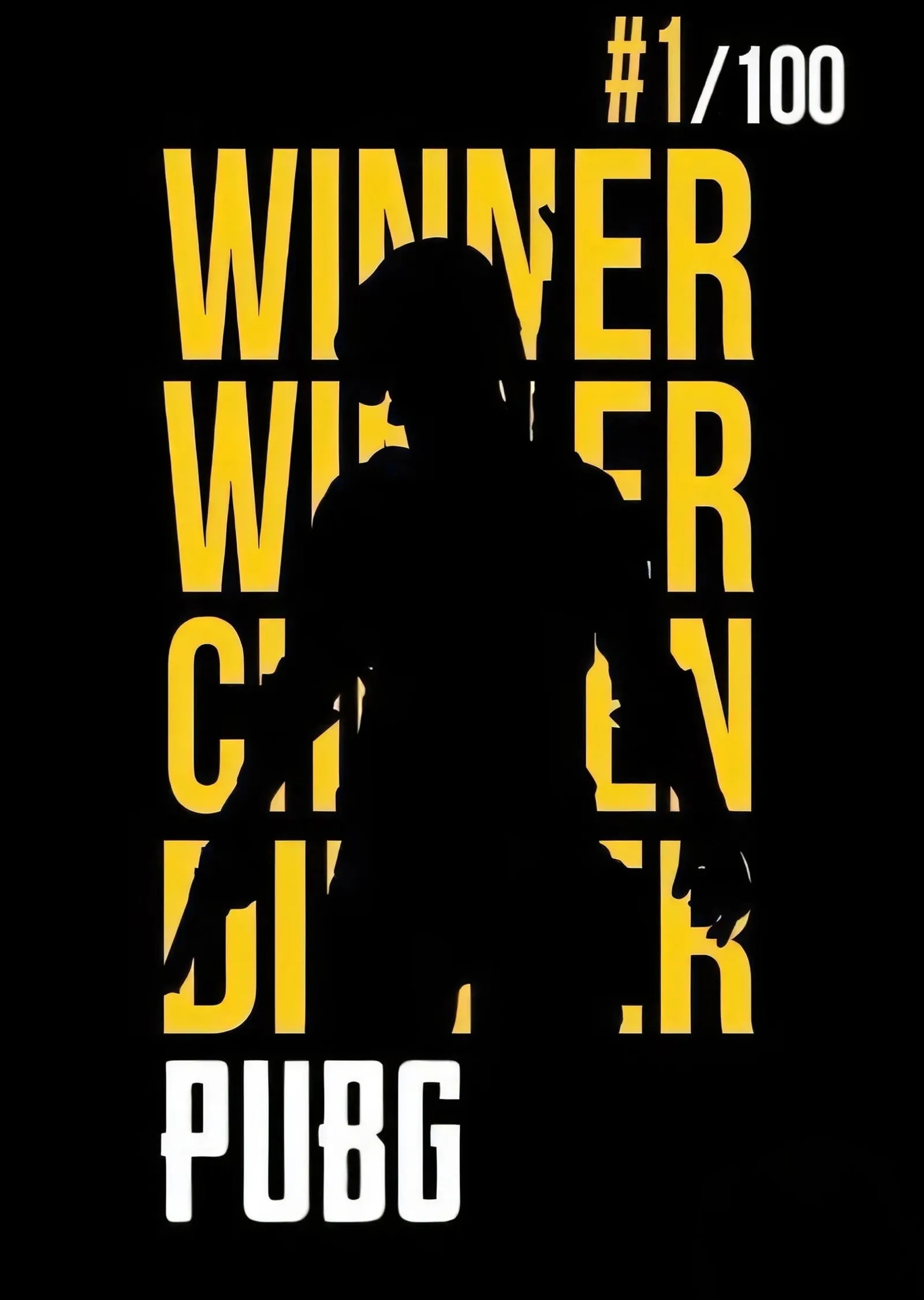 PUBG - Winner Winner Chicken Dinner metal tablo