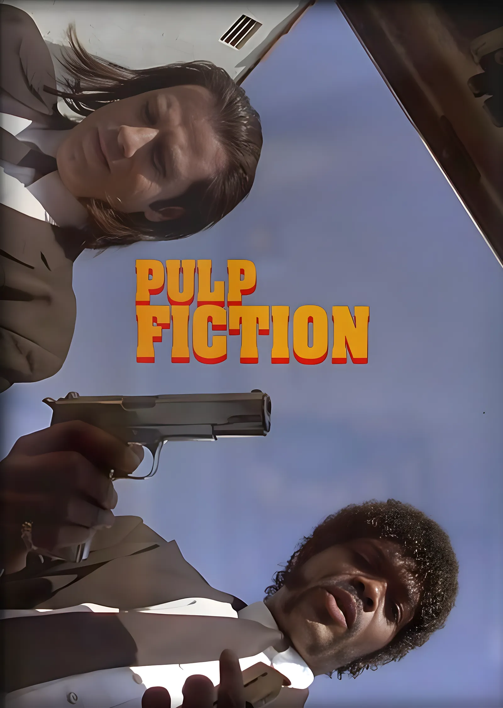 Pulp Fiction (Araba İçi) metal tablo