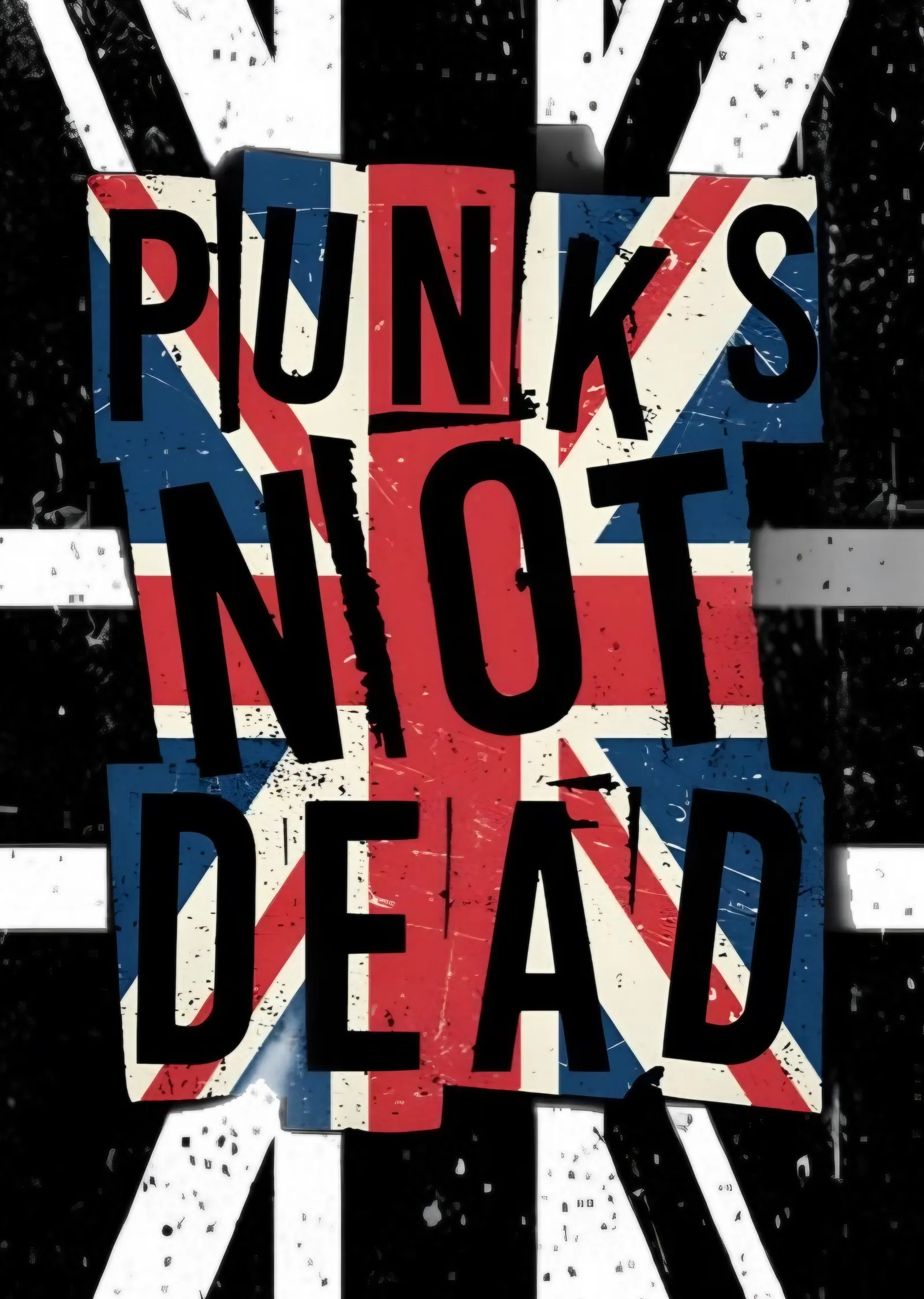 Punk's Not Dead - İngiliz Bayrağı metal tablo