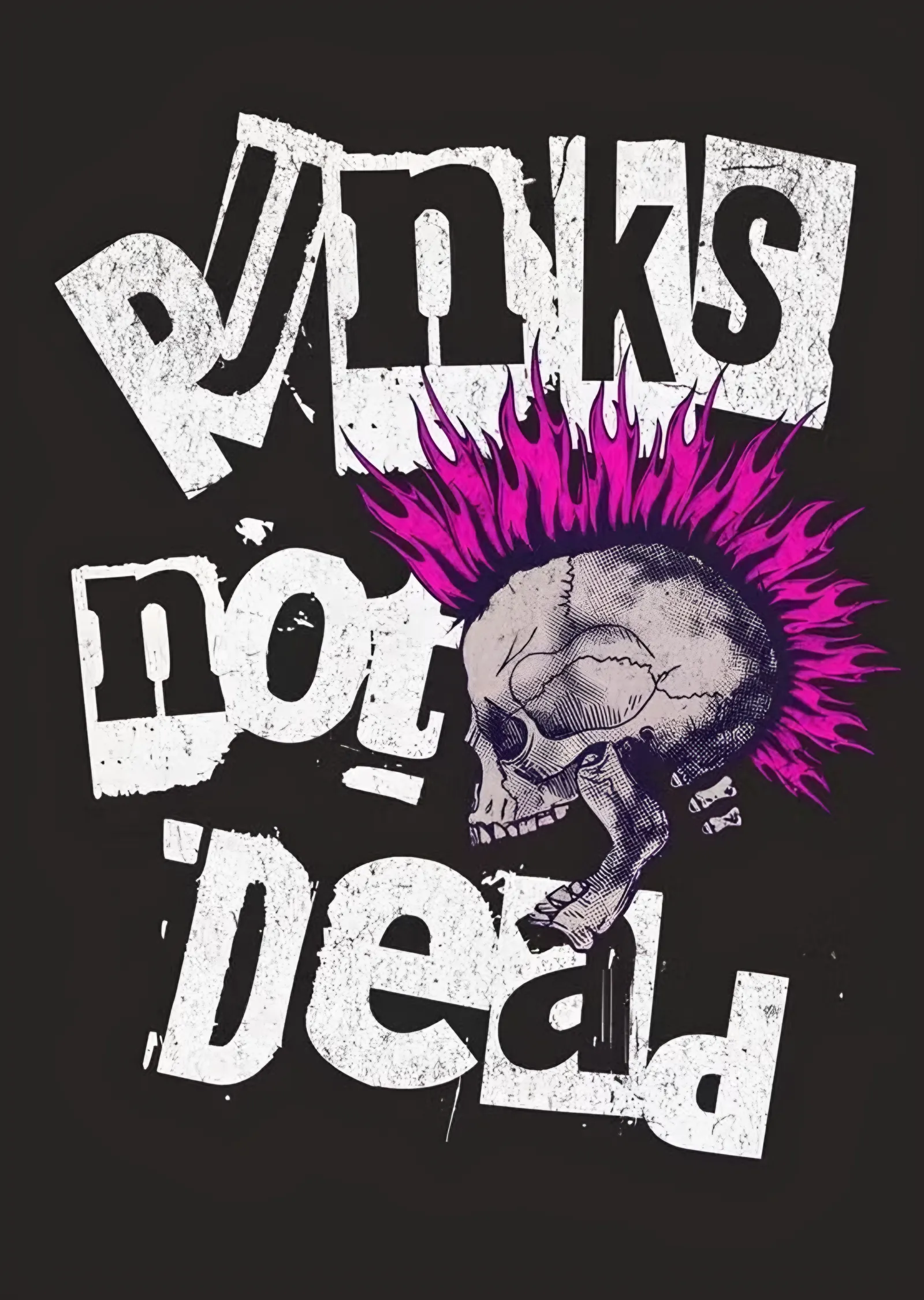 Punk's Not Dead metal tablo