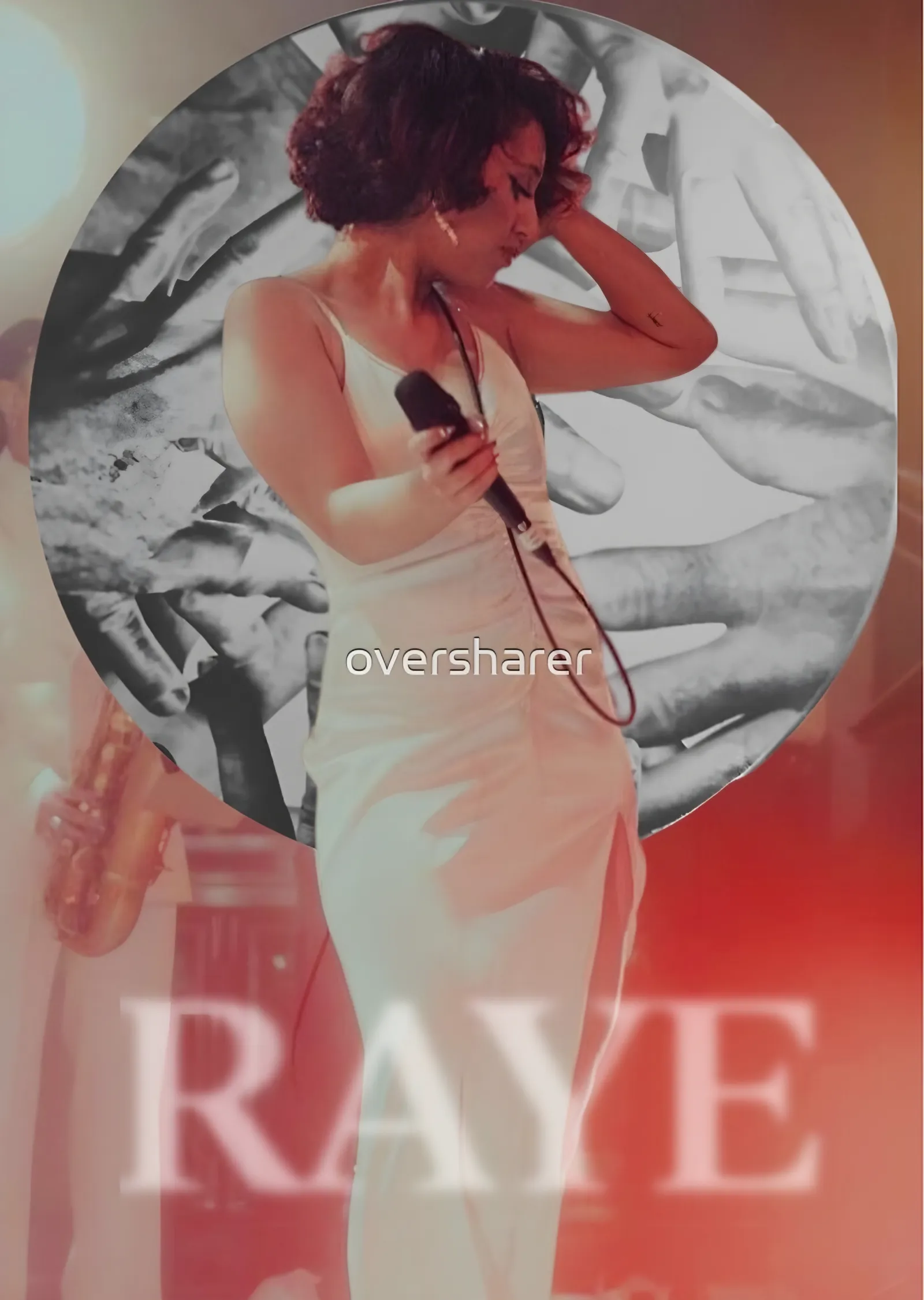 RAYE - Beyaz Elbise metal tablo