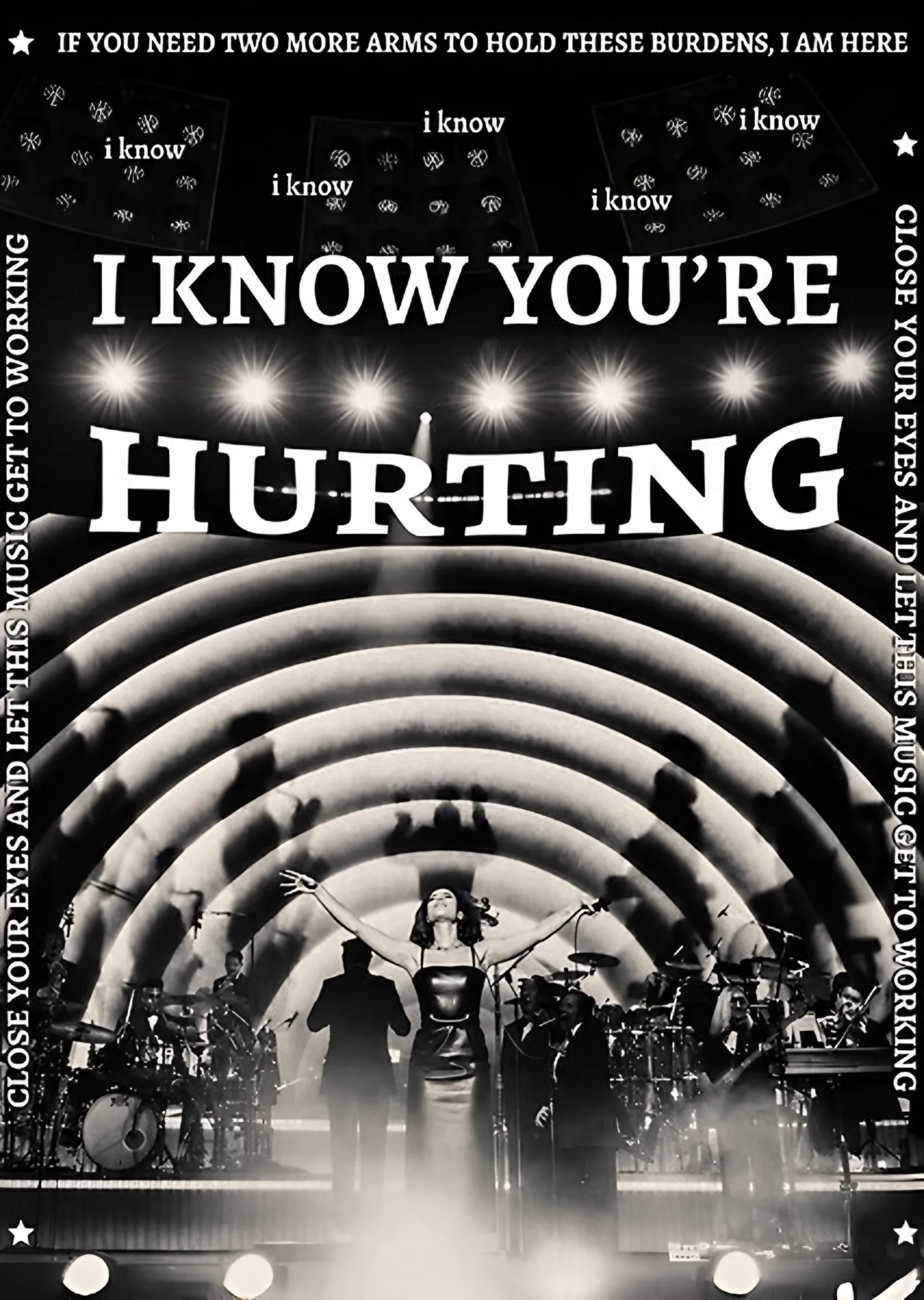 RAYE - Hurting Sahne Kemerleri metal tablo