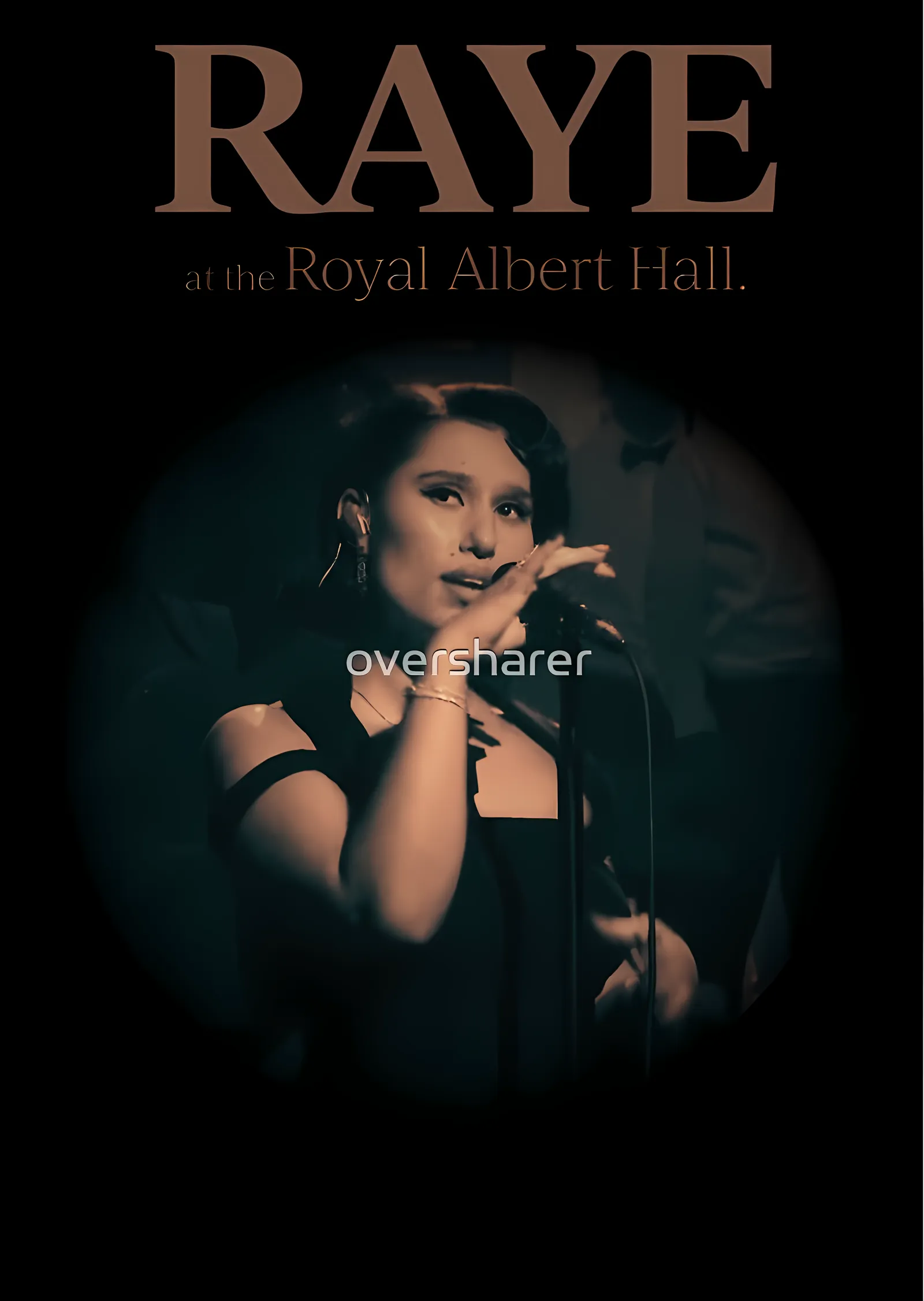 RAYE - Royal Albert Hall metal tablo