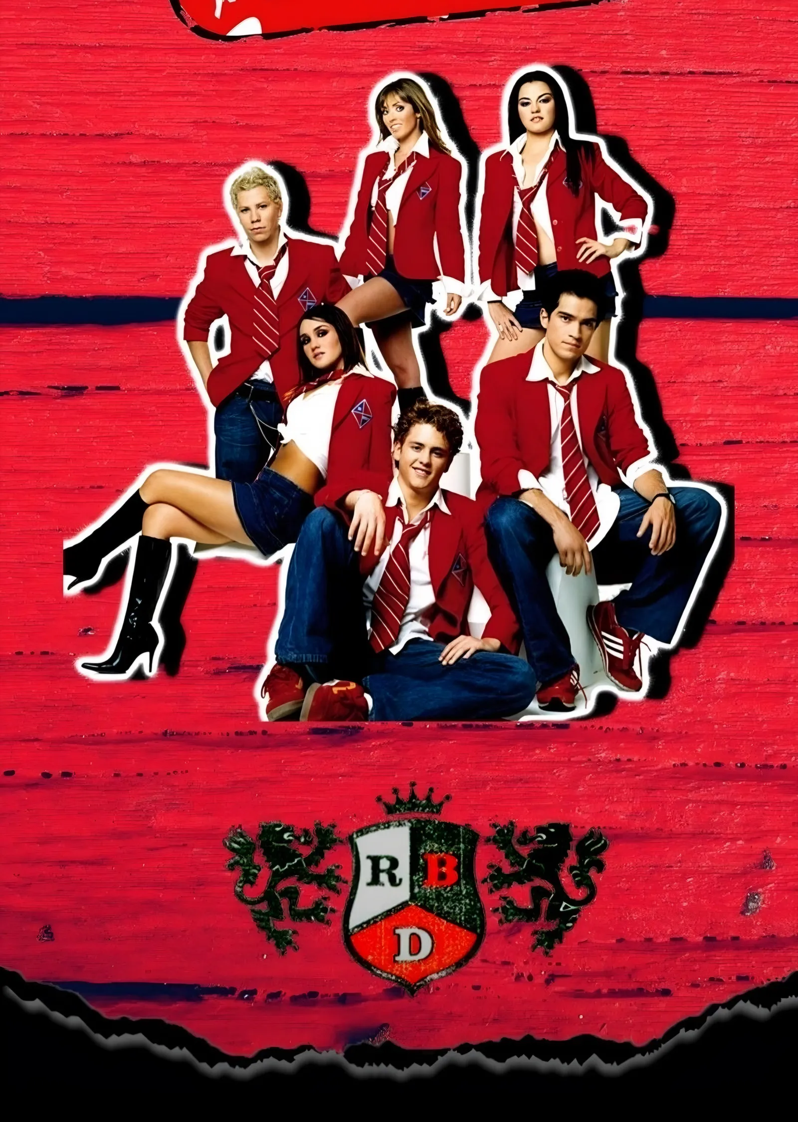 RBD - Rebelde Kırmızı Afiş metal tablo