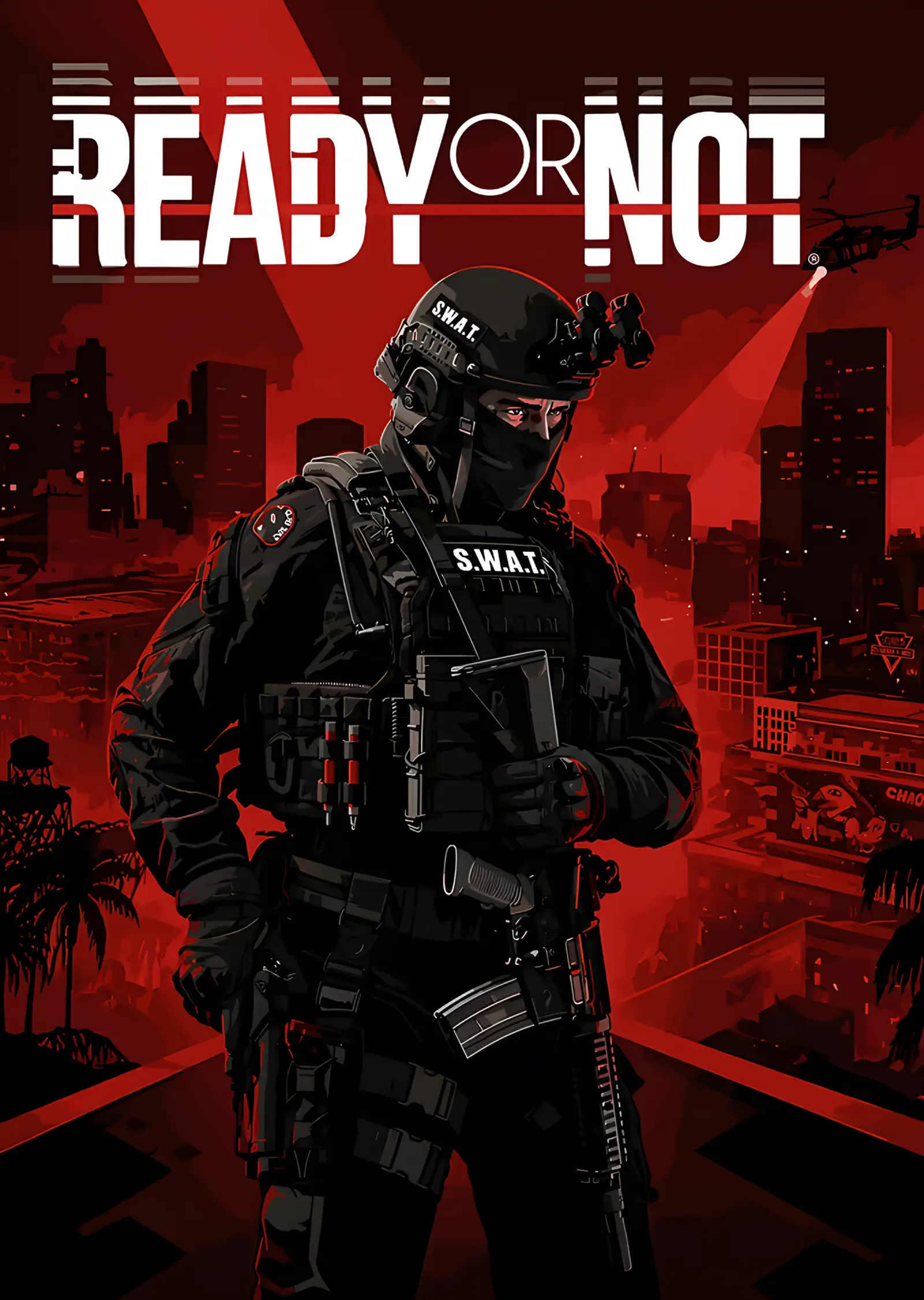 Ready or Not: Kızıl Şehirde SWAT Duruşu metal tablo