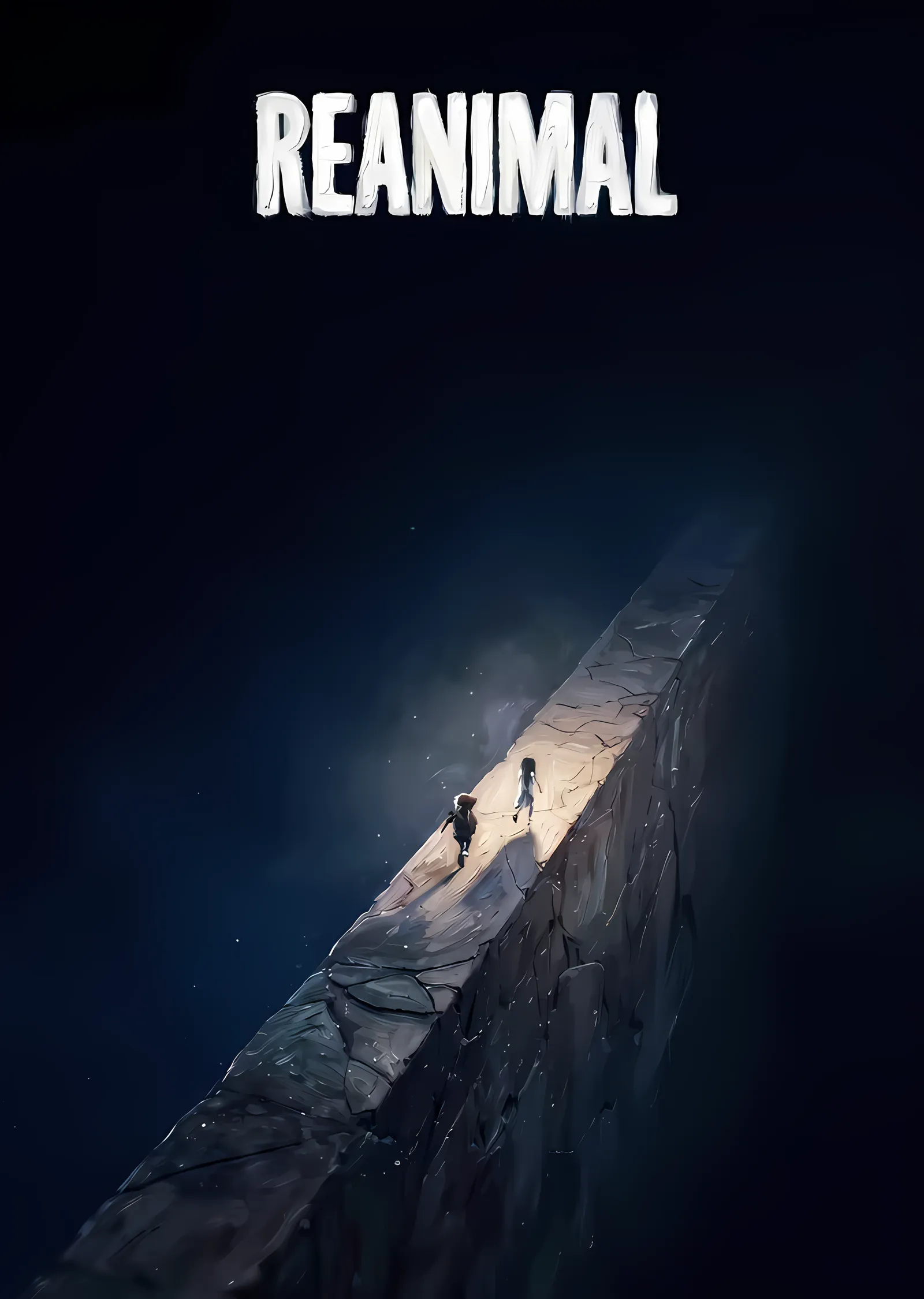 Reanimal: Karanlık Uçurumda İki Küçük Figür metal tablo