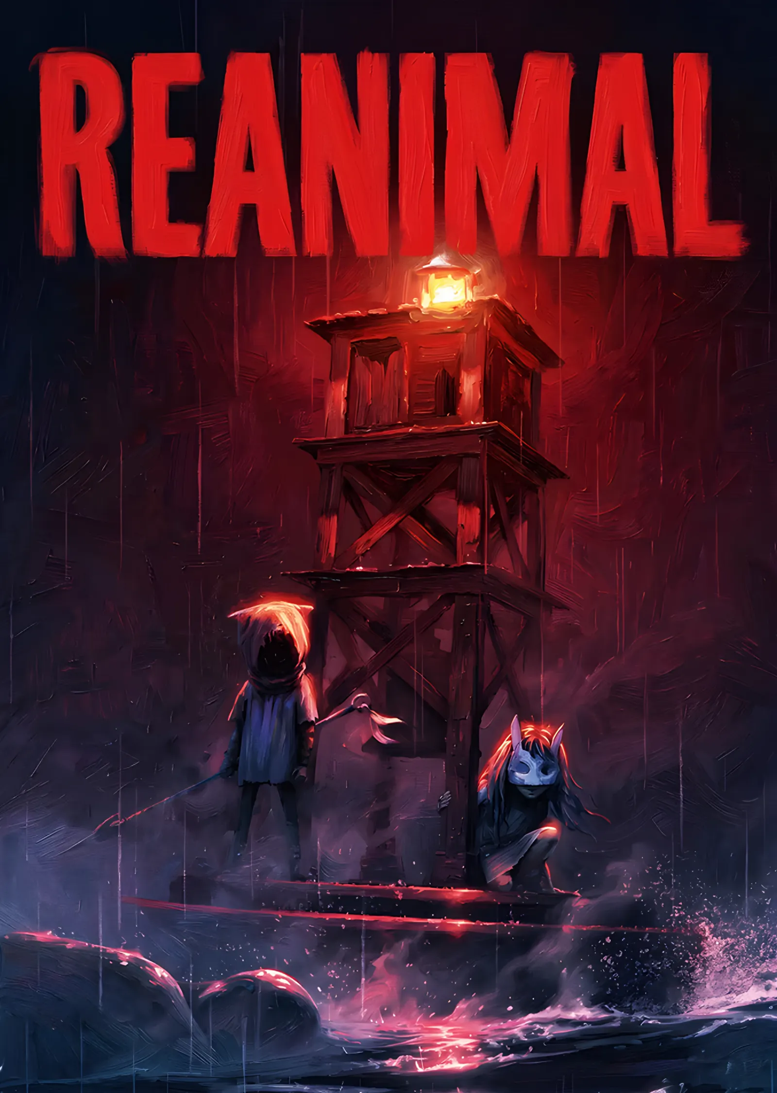 Reanimal: Kızıl Yağmurda Fenerli Kule metal tablo