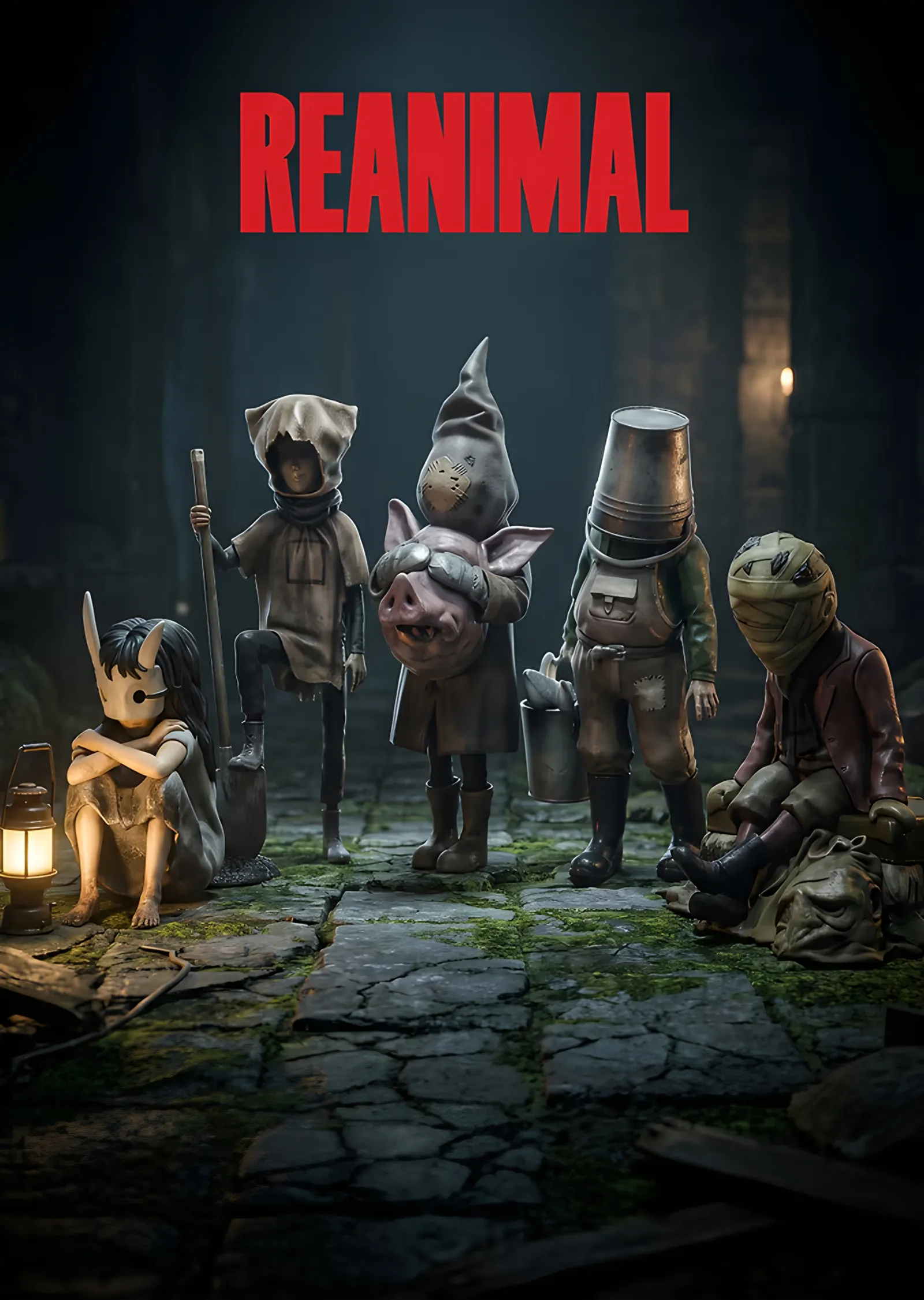 Reanimal: Maskeli Hayvan Figürlerinin Sırası metal tablo