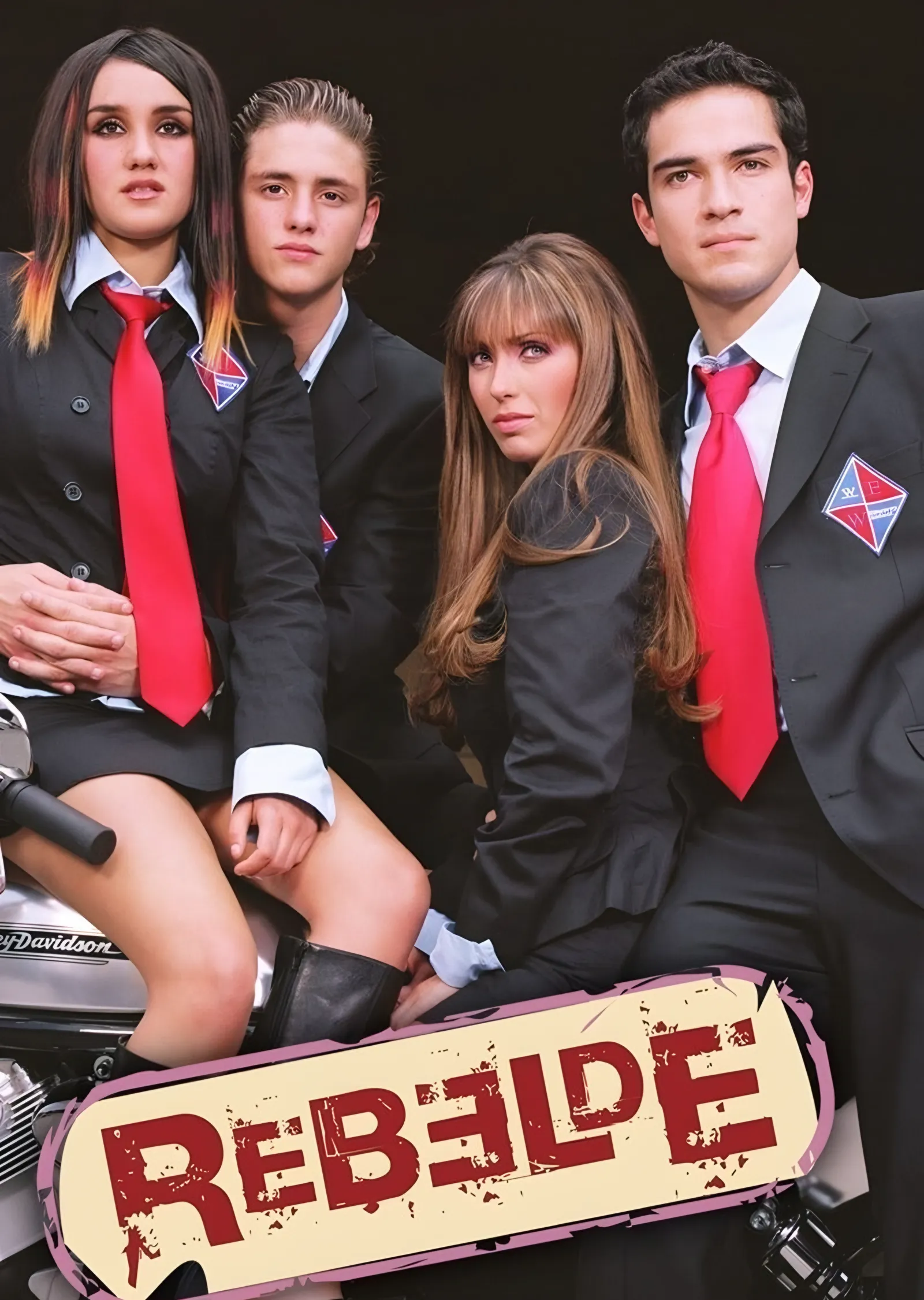 Rebelde - Motosiklet Karesi metal tablo