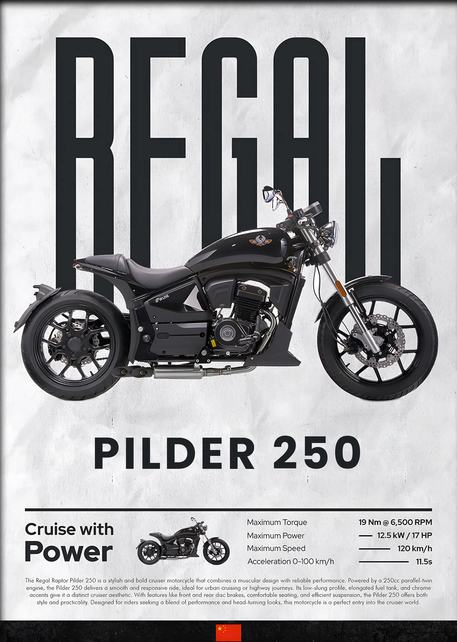 Regal Raptor Pilder 250 metal tablo