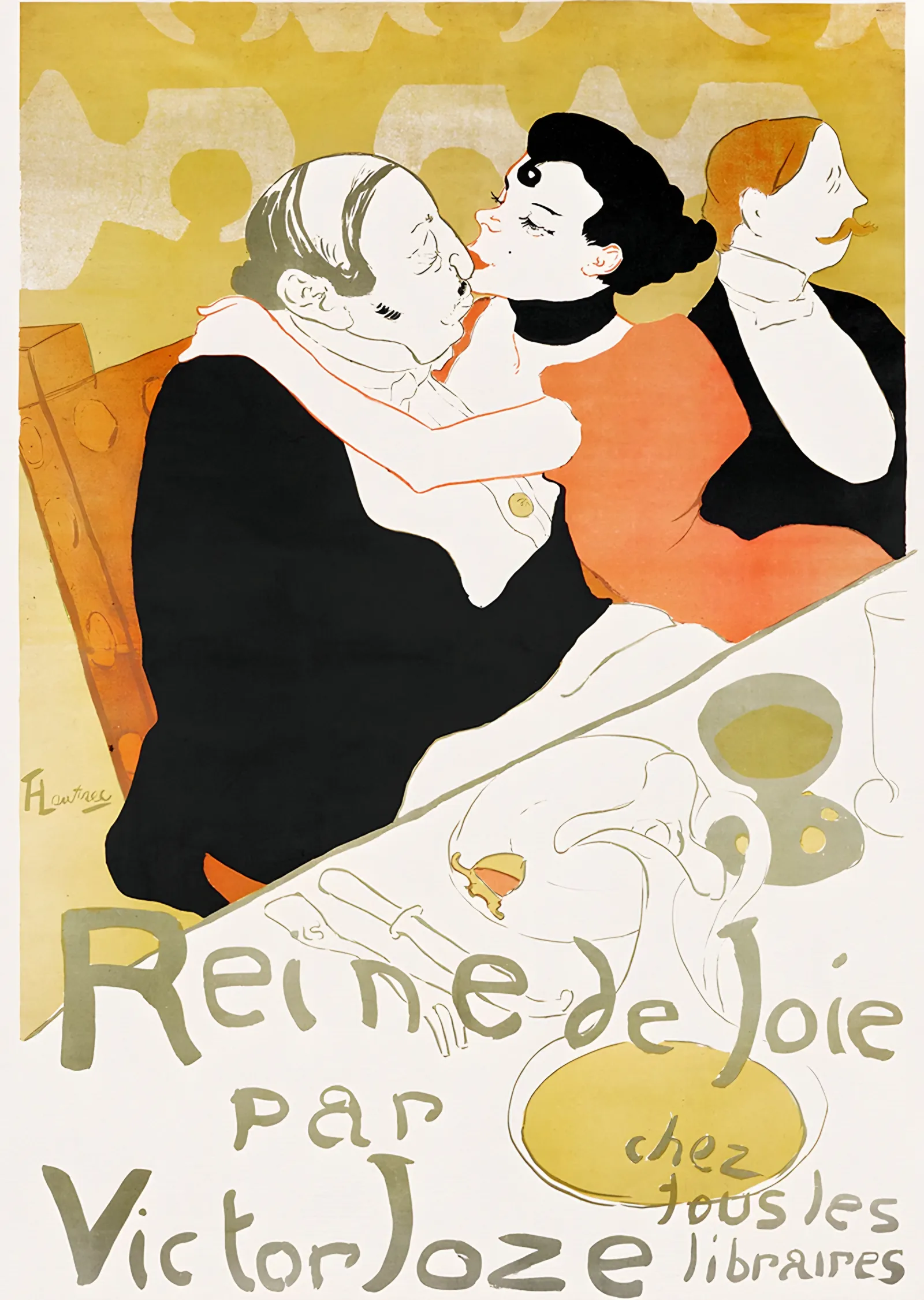 Reine de Joie - Henri de Toulouse-Lautrec metal tablo