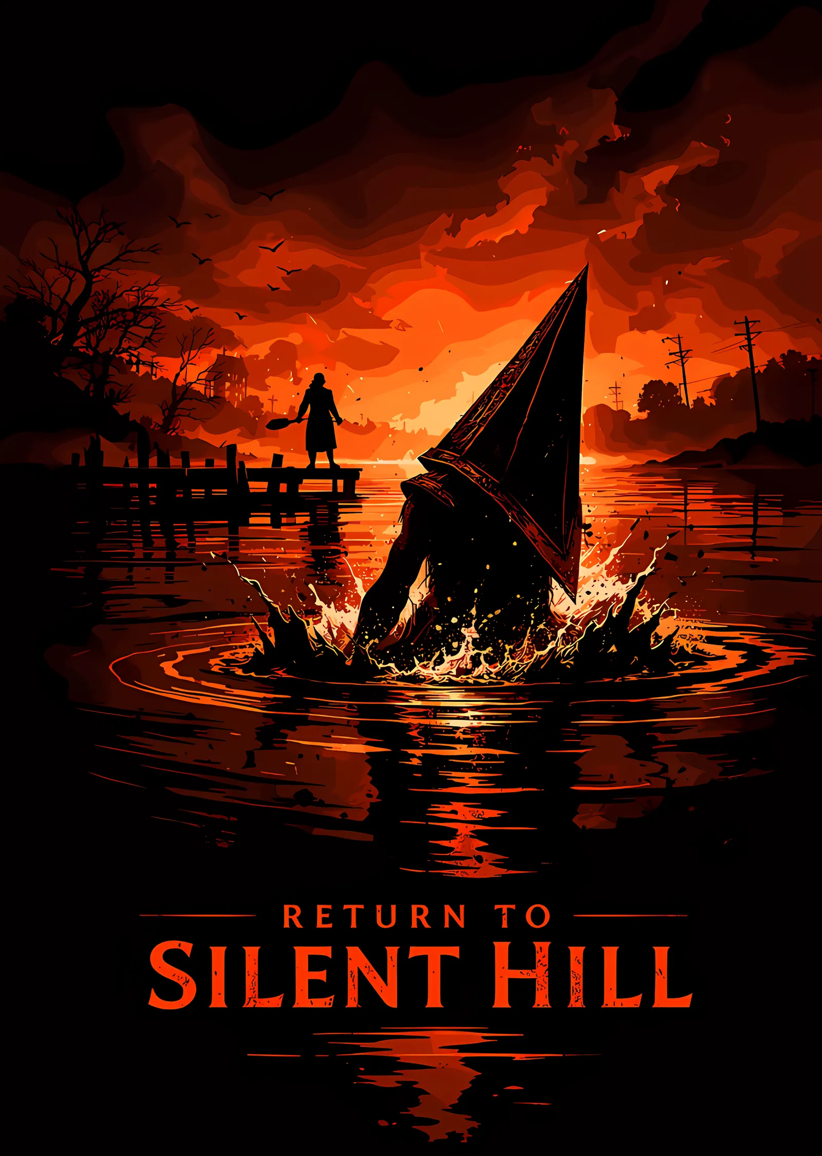 Return to Silent Hill metal tablo
