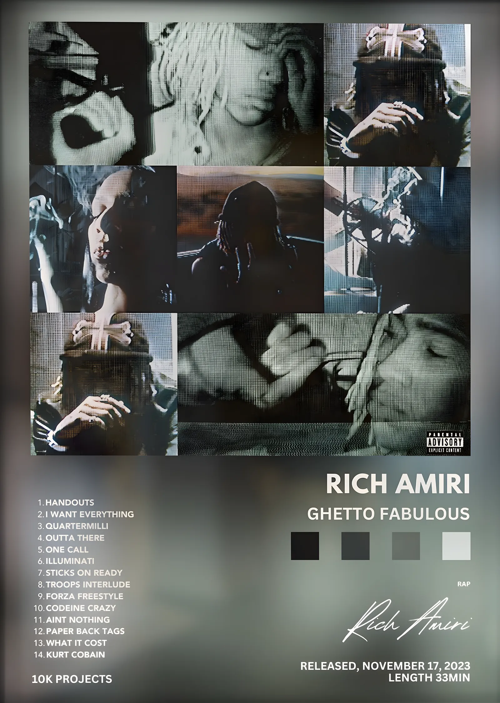 Rich Amiri: Ghetto Fabulous metal tablo