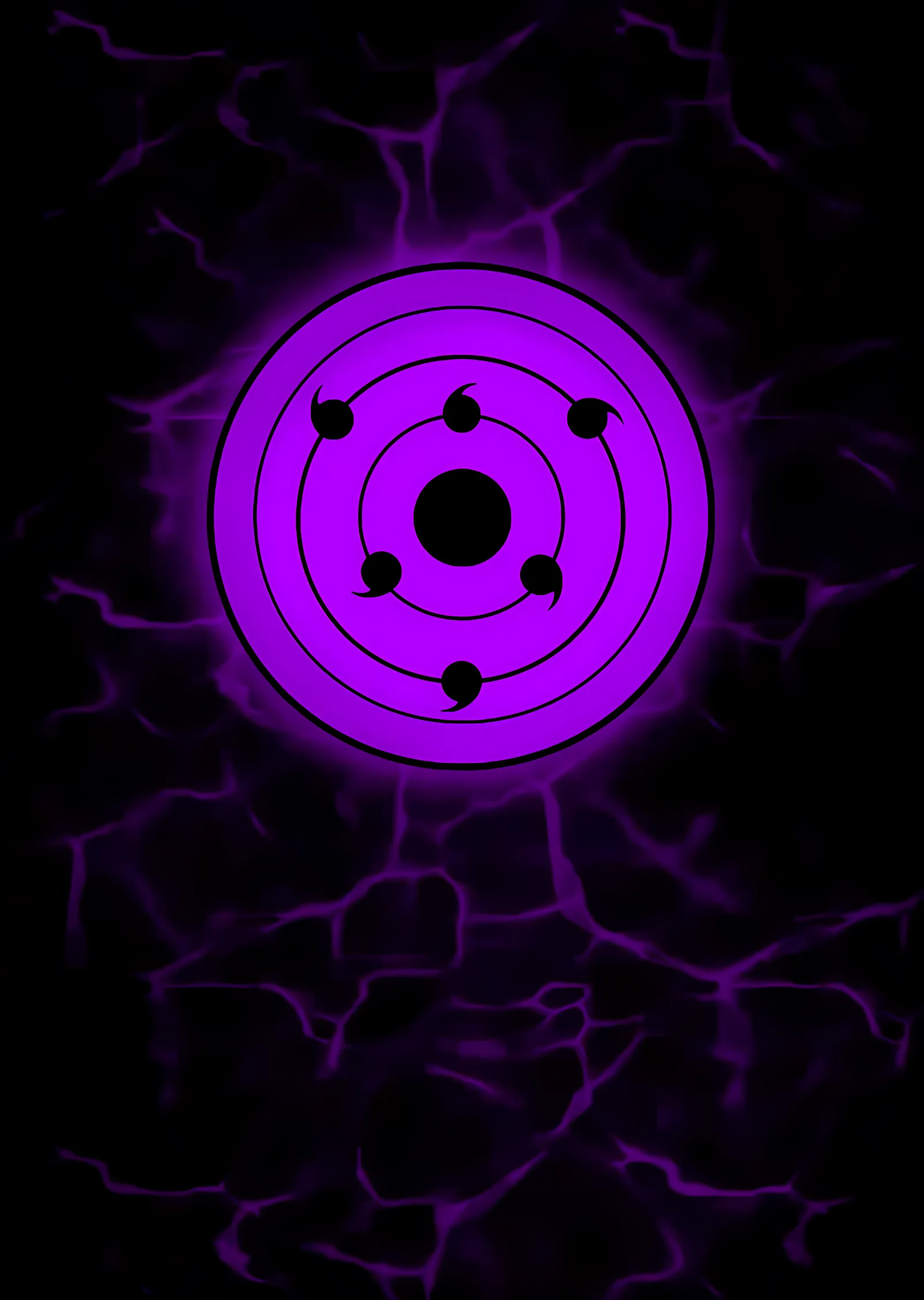 Rinnegan - Mor Halkalar metal tablo