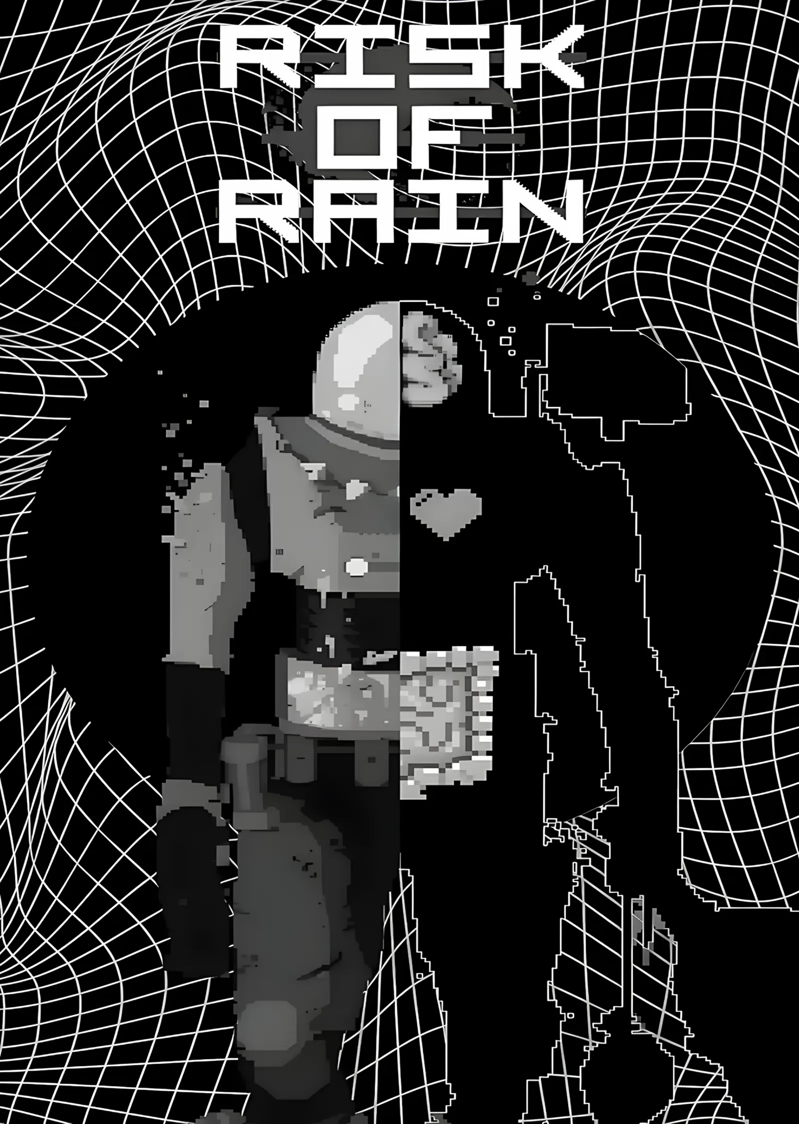Risk of Rain: Komandonun Anatomi Şeması metal tablo