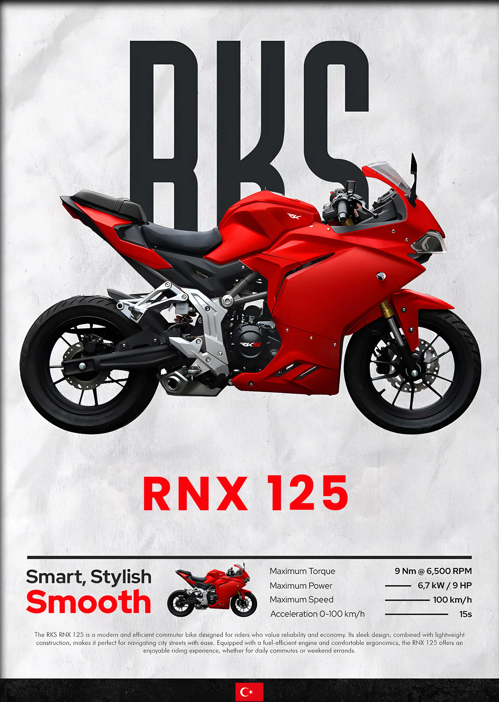 RKS RNX 125 metal tablo
