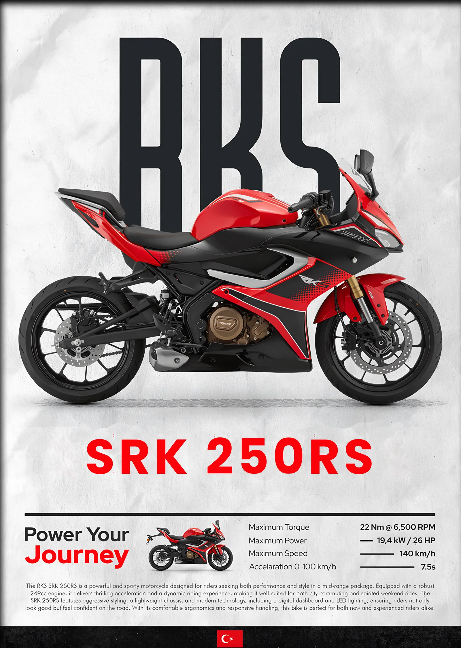 RKS SRK 250RS metal tablo