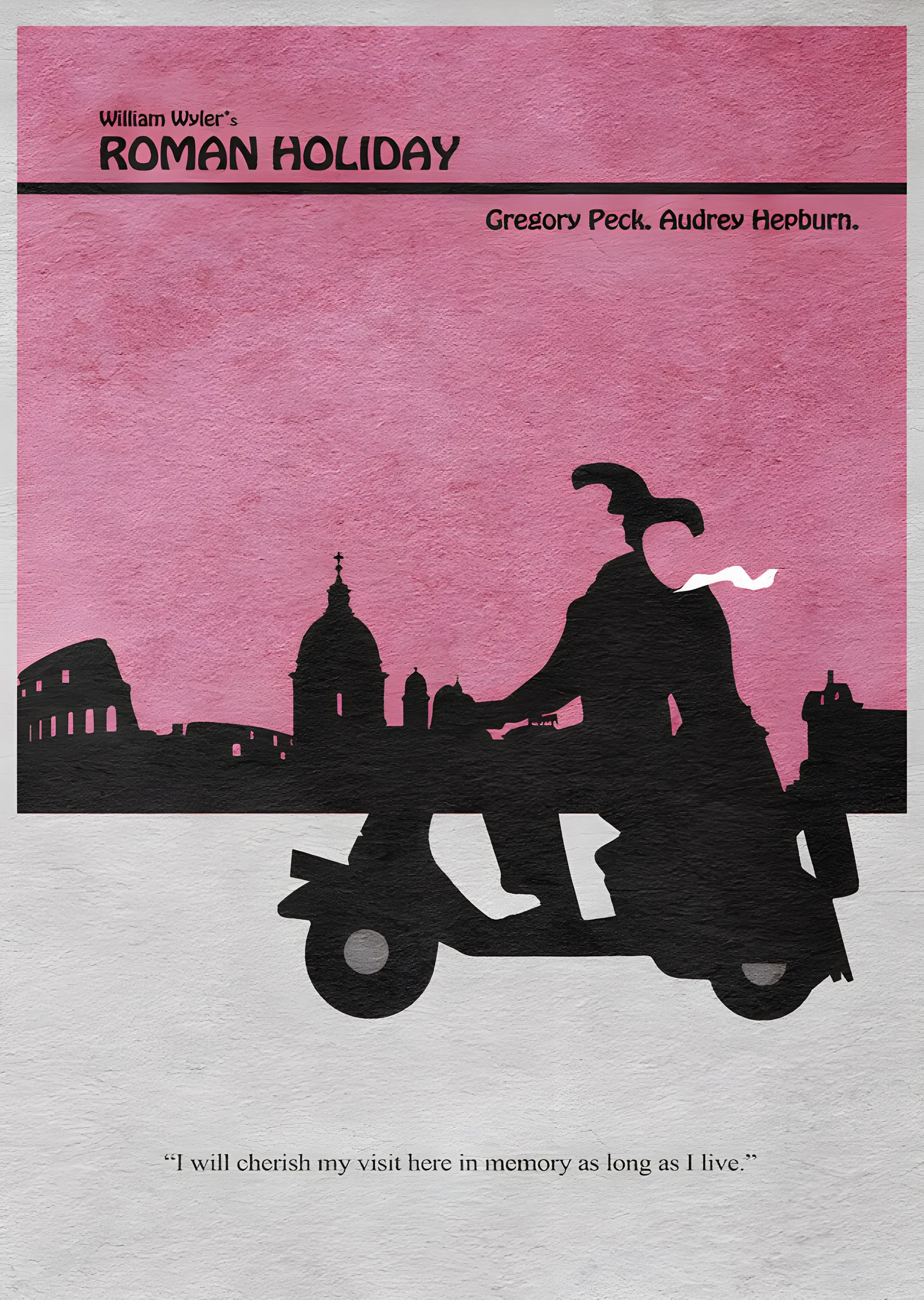 Roman Holiday metal tablo