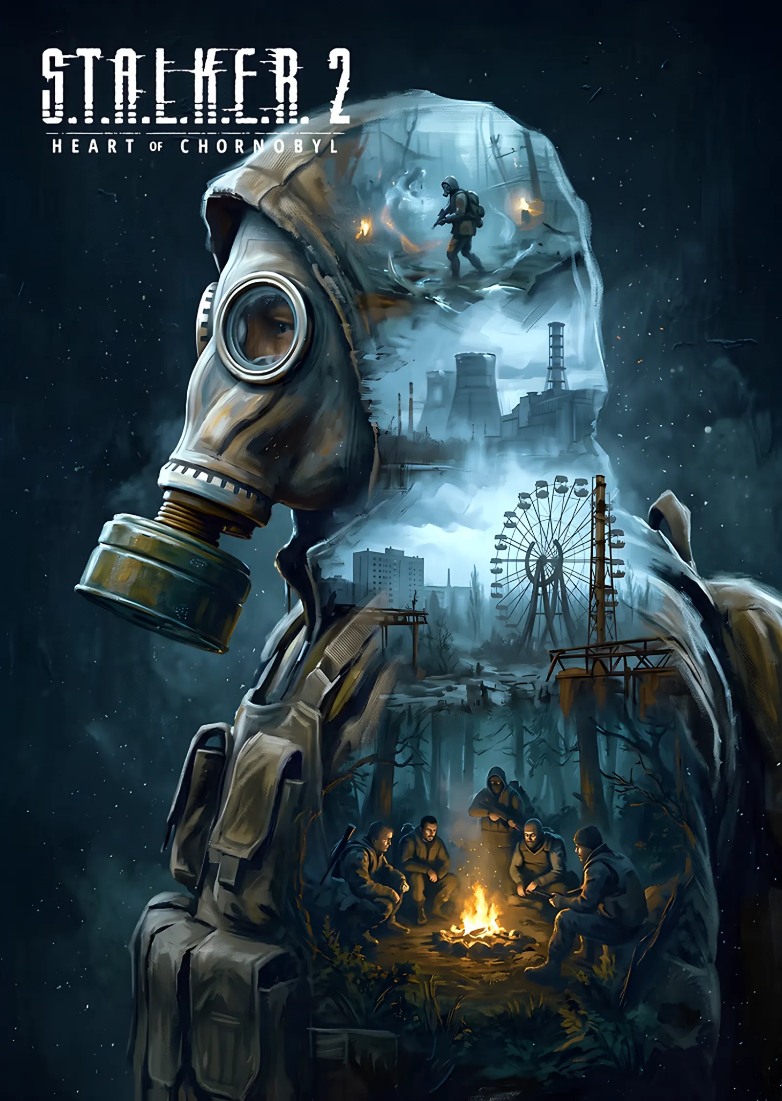 S.T.A.L.K.E.R. 2: Gaz Maskesi Biçiminde Kaya metal tablo