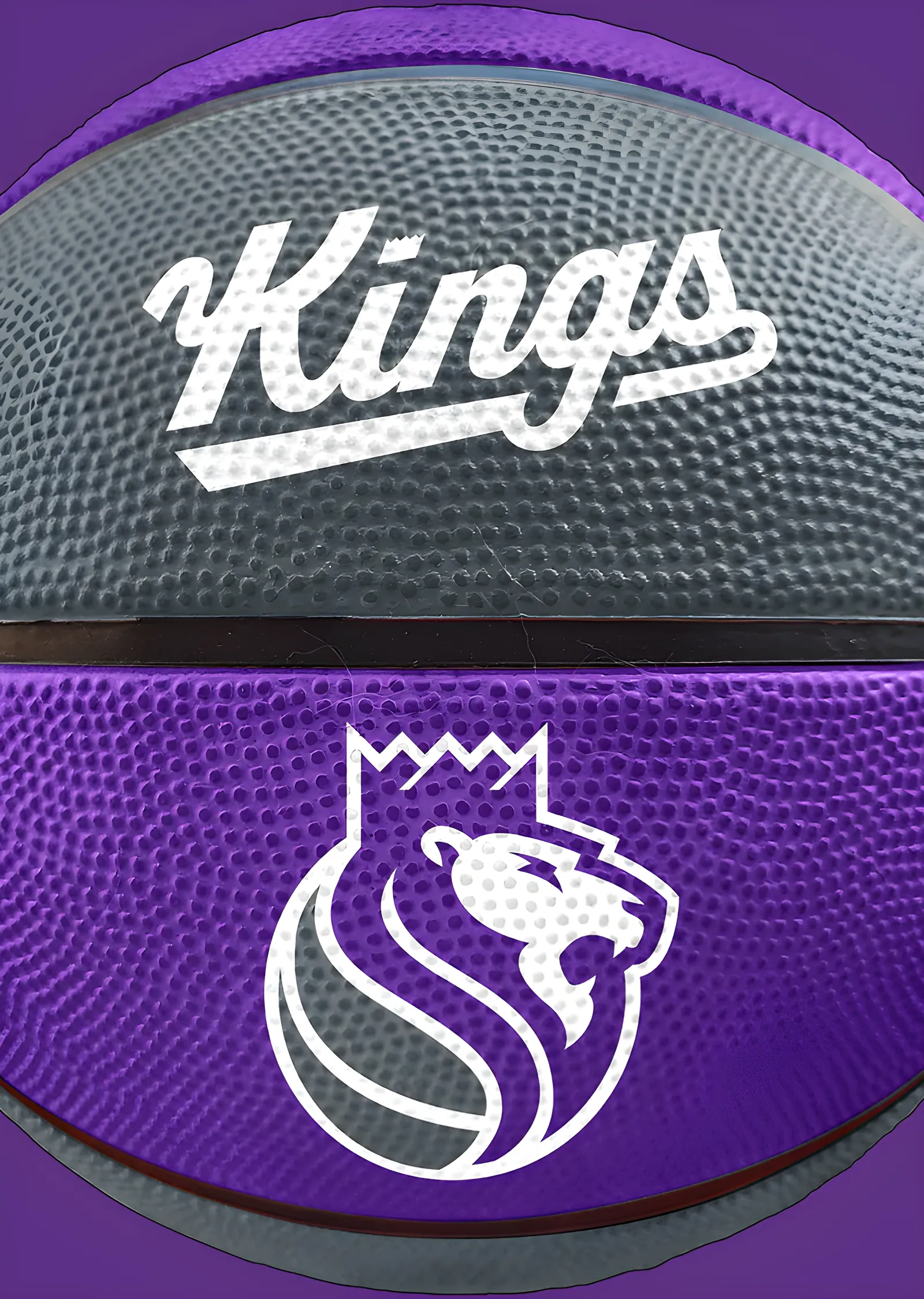 Sacramento Kings - Basketbol Topu metal tablo