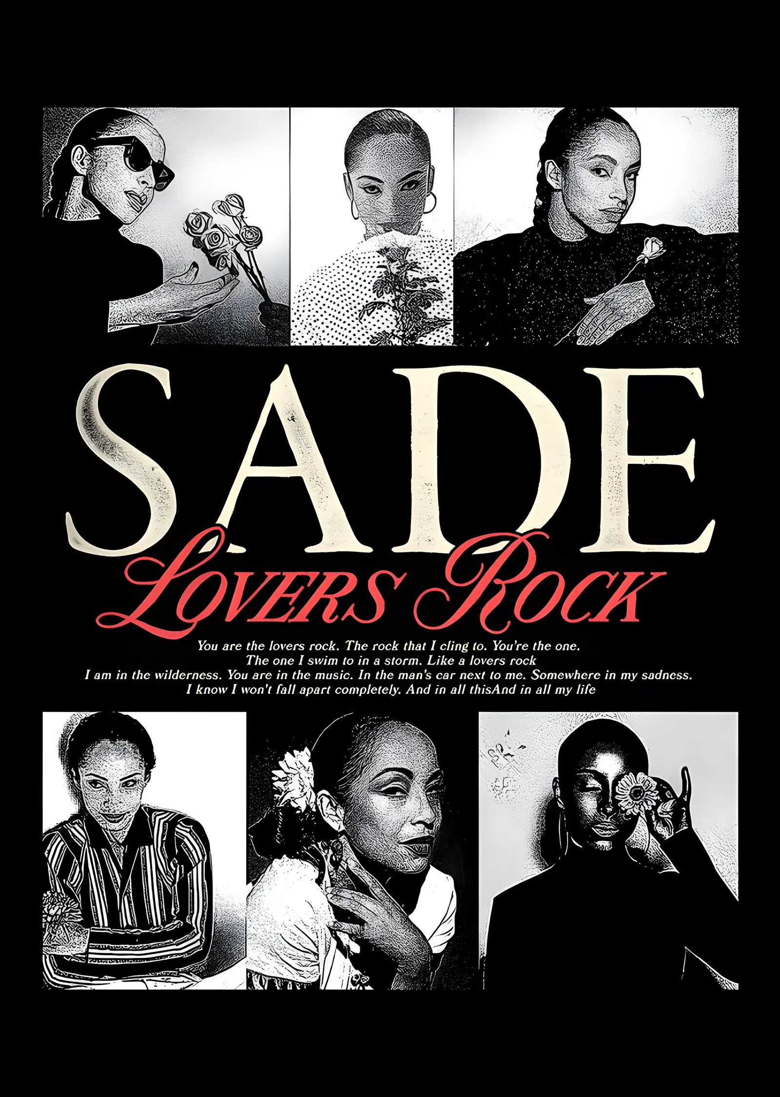 Sade: Lovers Rock Kare Kolajı metal tablo