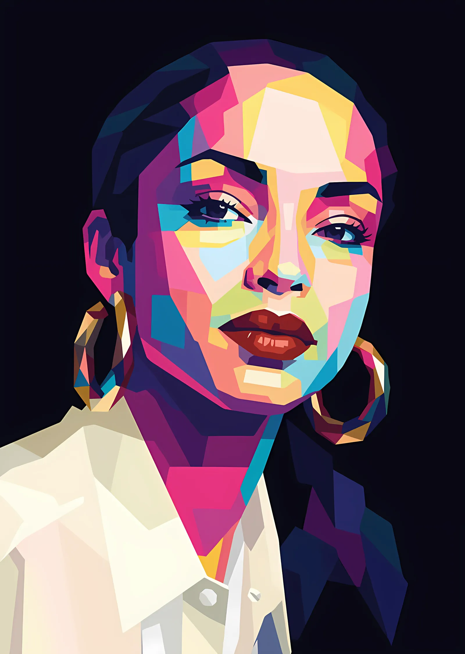 Sade: WPAP Renk Düzlemleri metal tablo